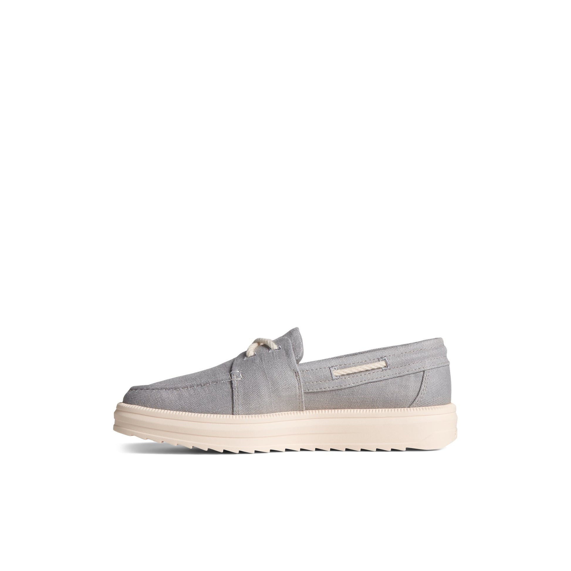Side view of Grey Cruise Plushwave Sneaker Boat Shoes