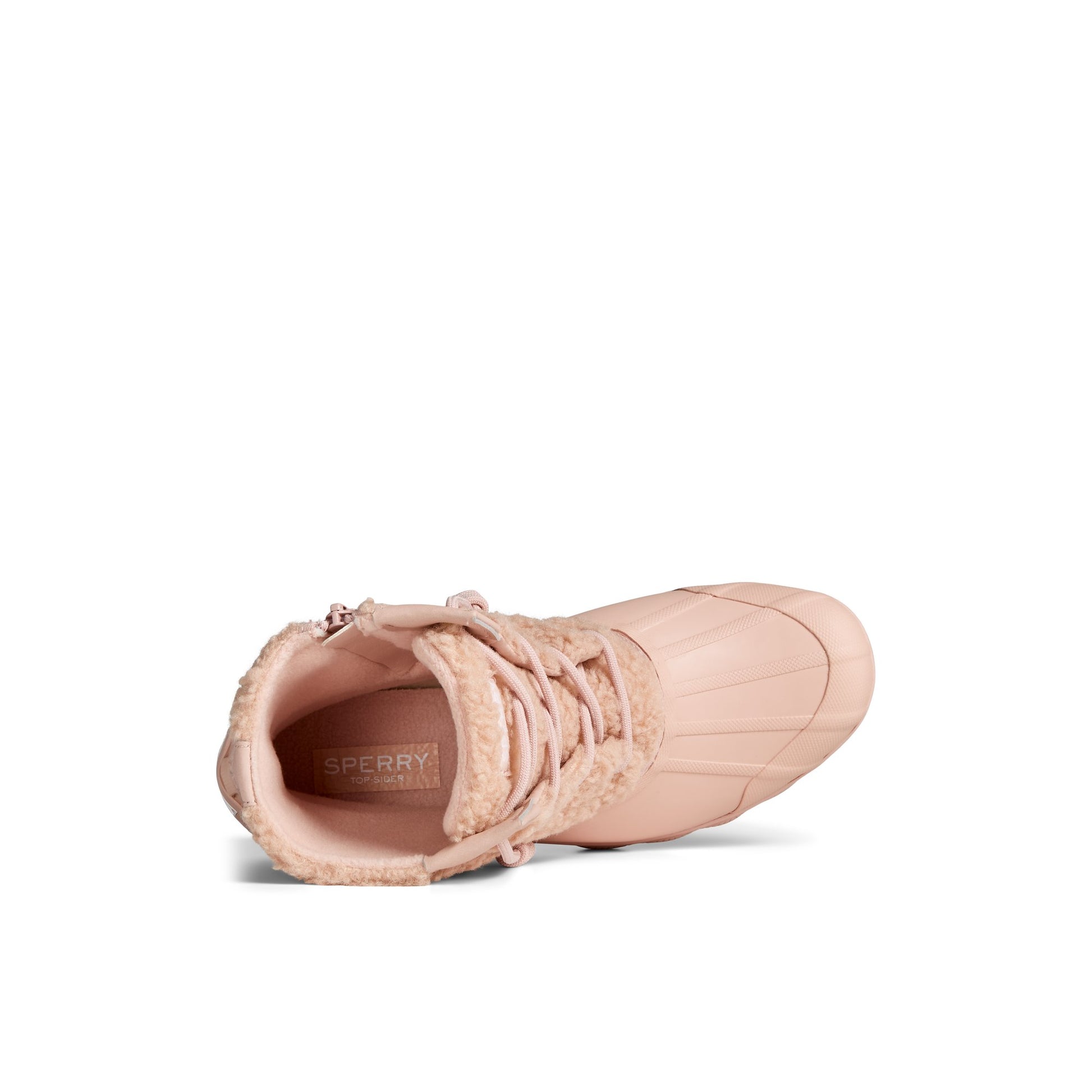 Top-down view of the Medium Pink Syren Gulf Duck Boot Duck Boots