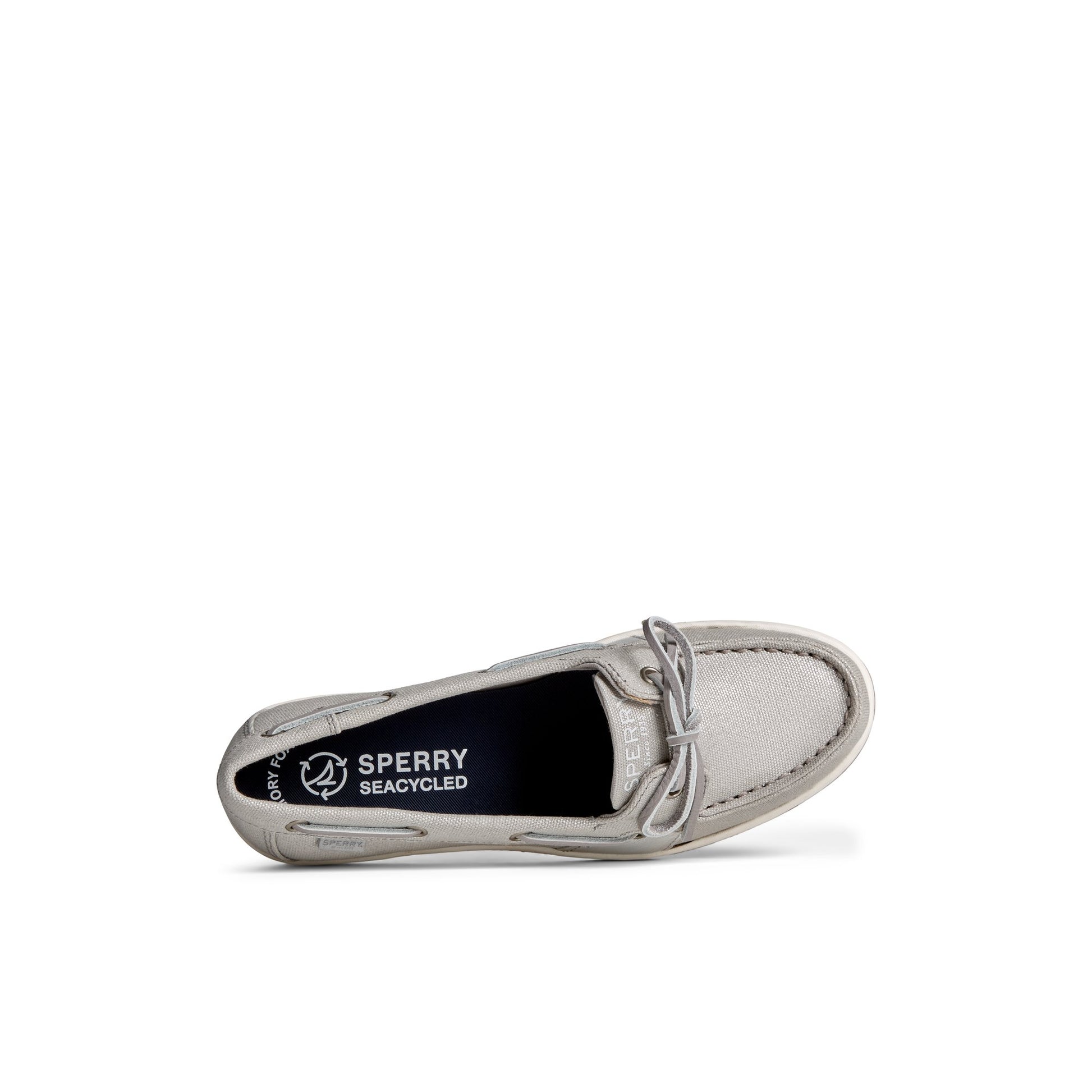 Top-down view of the Grey Coastfish Boat Shoe Boat Shoes