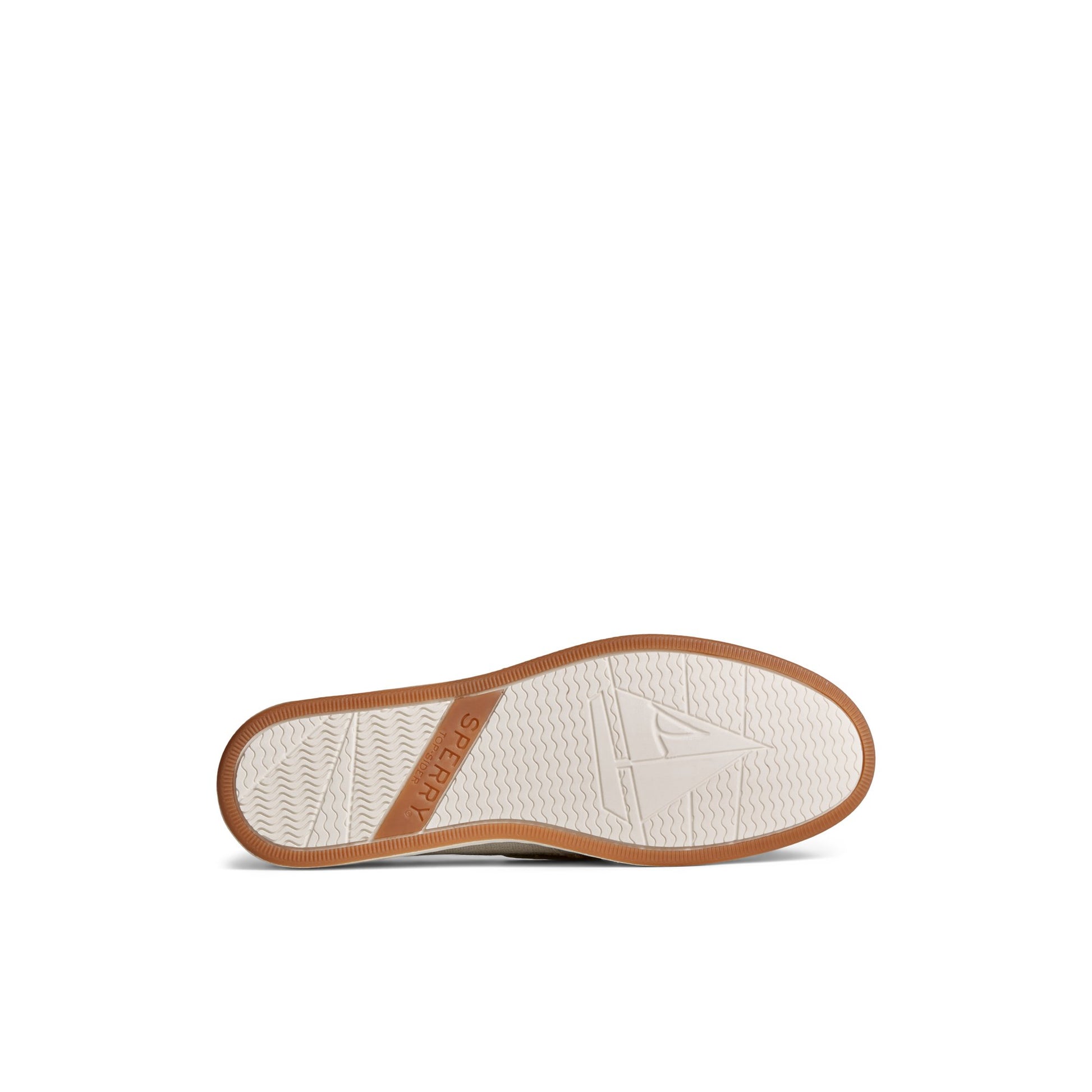 View of Grey Coastfish Boat Shoe Boat Shoes's sole