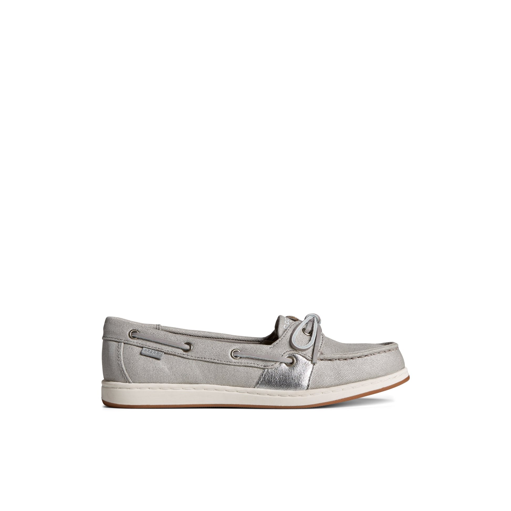 Main View of Grey Coastfish Boat Shoe Boat Shoes for Womens