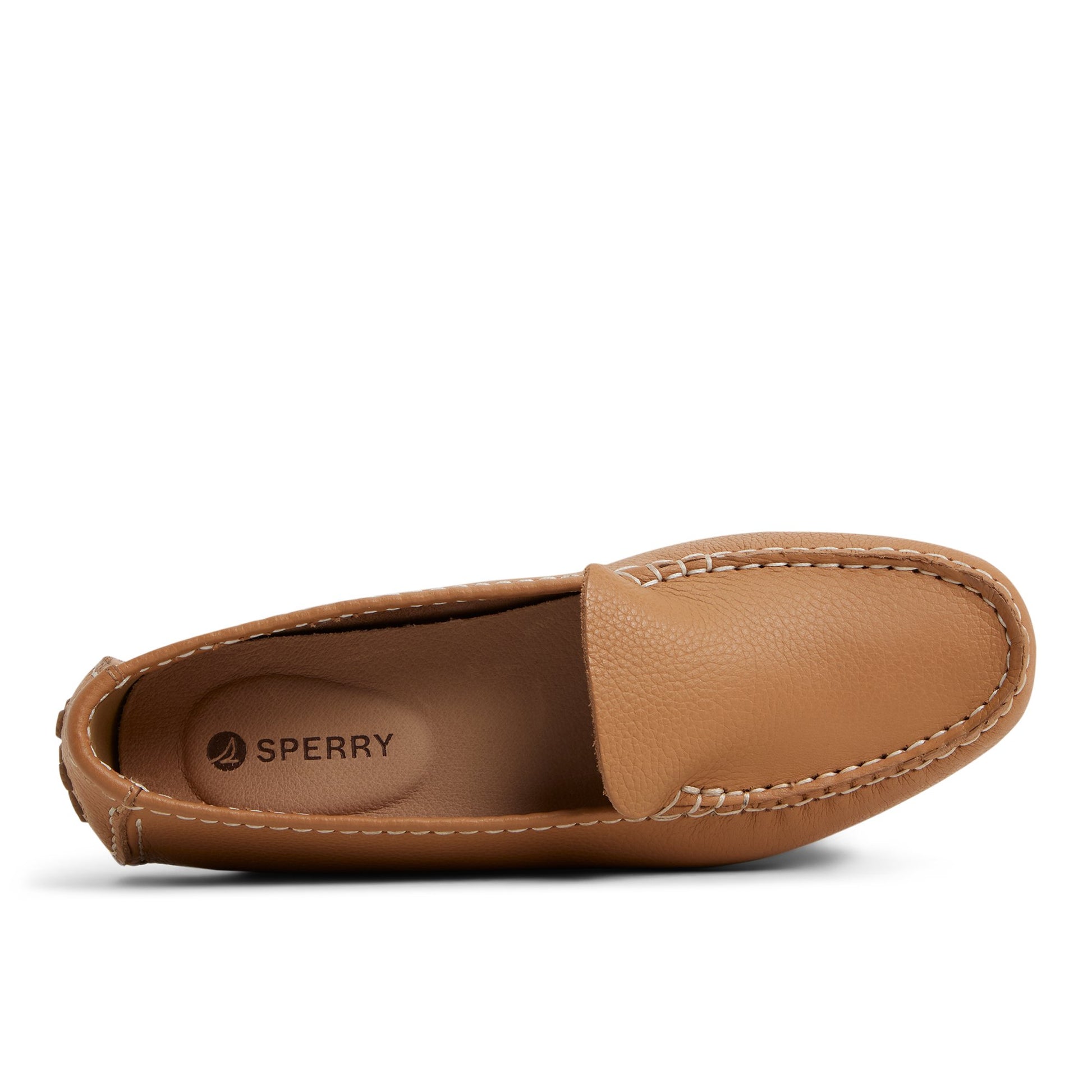 Top-down view of the Medium Beige Port Driver Loafers Driver Loafer Casual Shoes