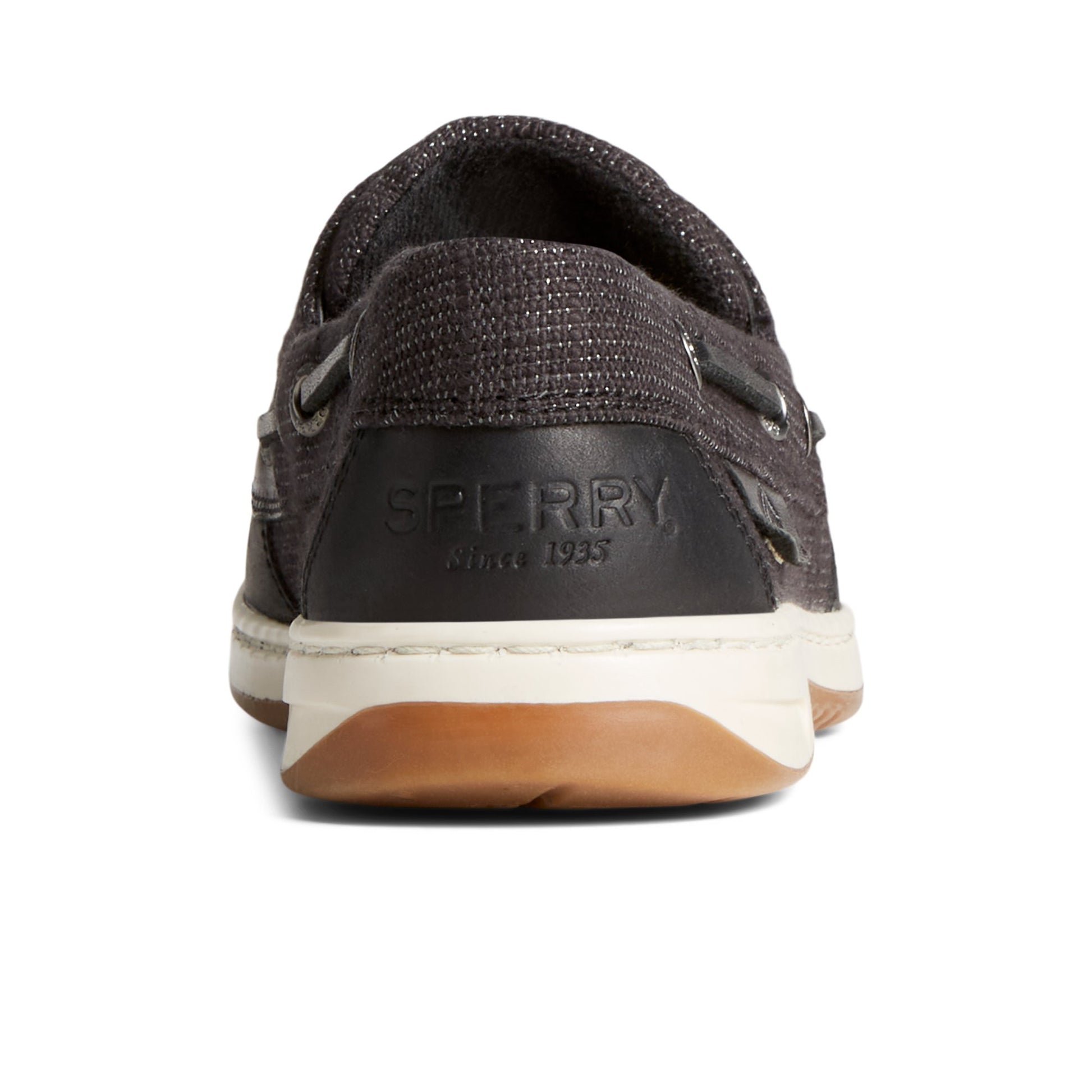 Close-up of the Black Bluefishdnim_wm Boat Shoes