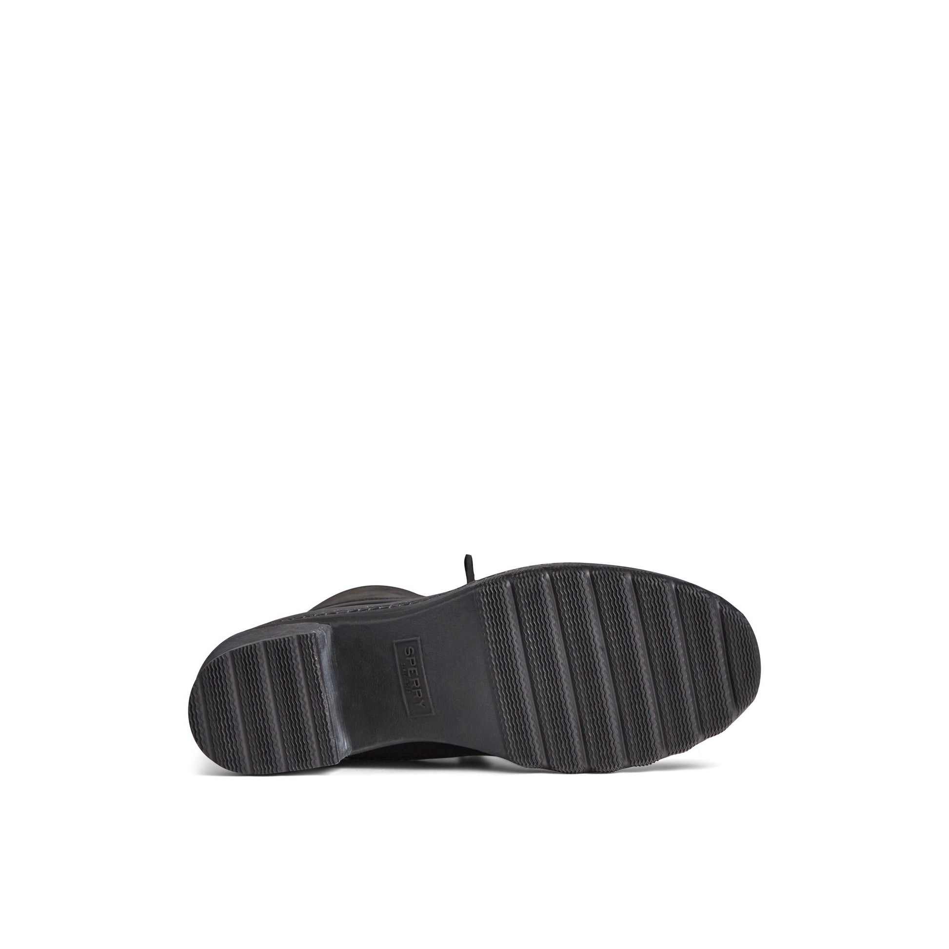 View of Black Saltwater™ Heel Leather Duck Boot Duck Boots's sole