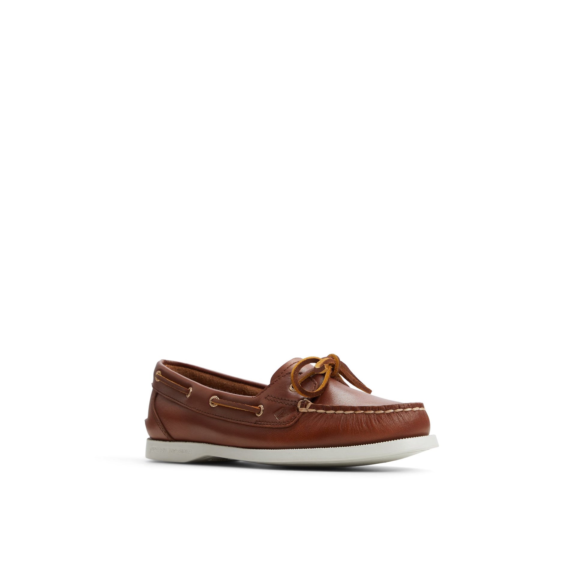 Side view of Brown Authentic Original™ 1 Eye Boat Shoe Boat Shoes
