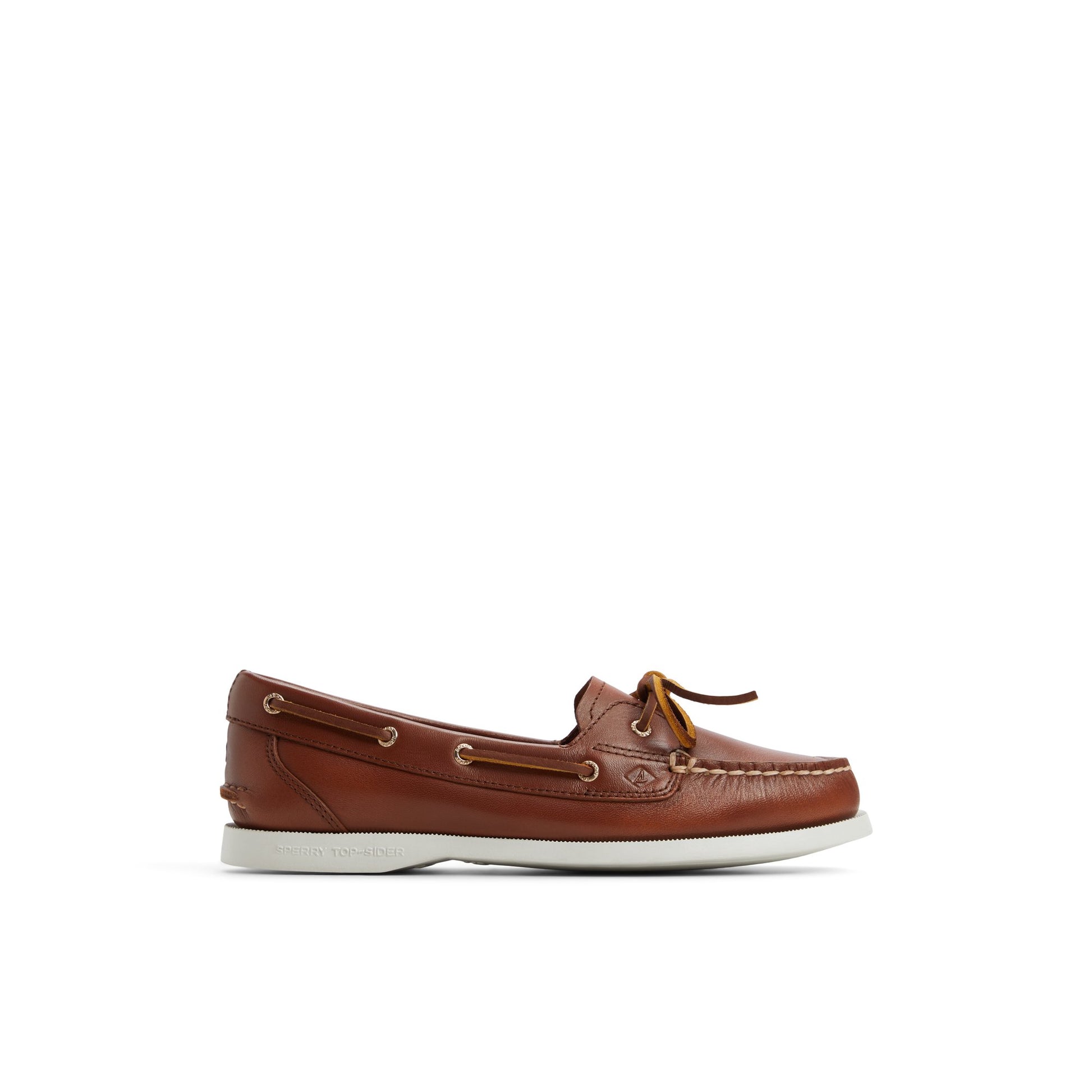 Main View of Brown Authentic Original™ 1 Eye Boat Shoe Boat Shoes for Womens