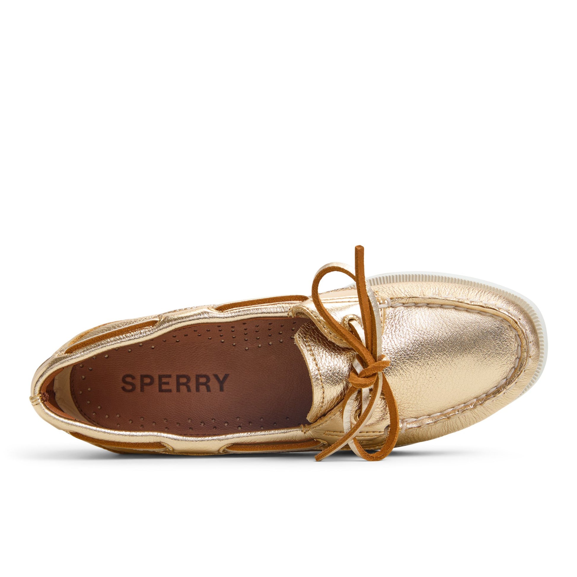 Top-down view of the Gold Authentic Original™ 1 Eye Boat Shoe Boat Shoes