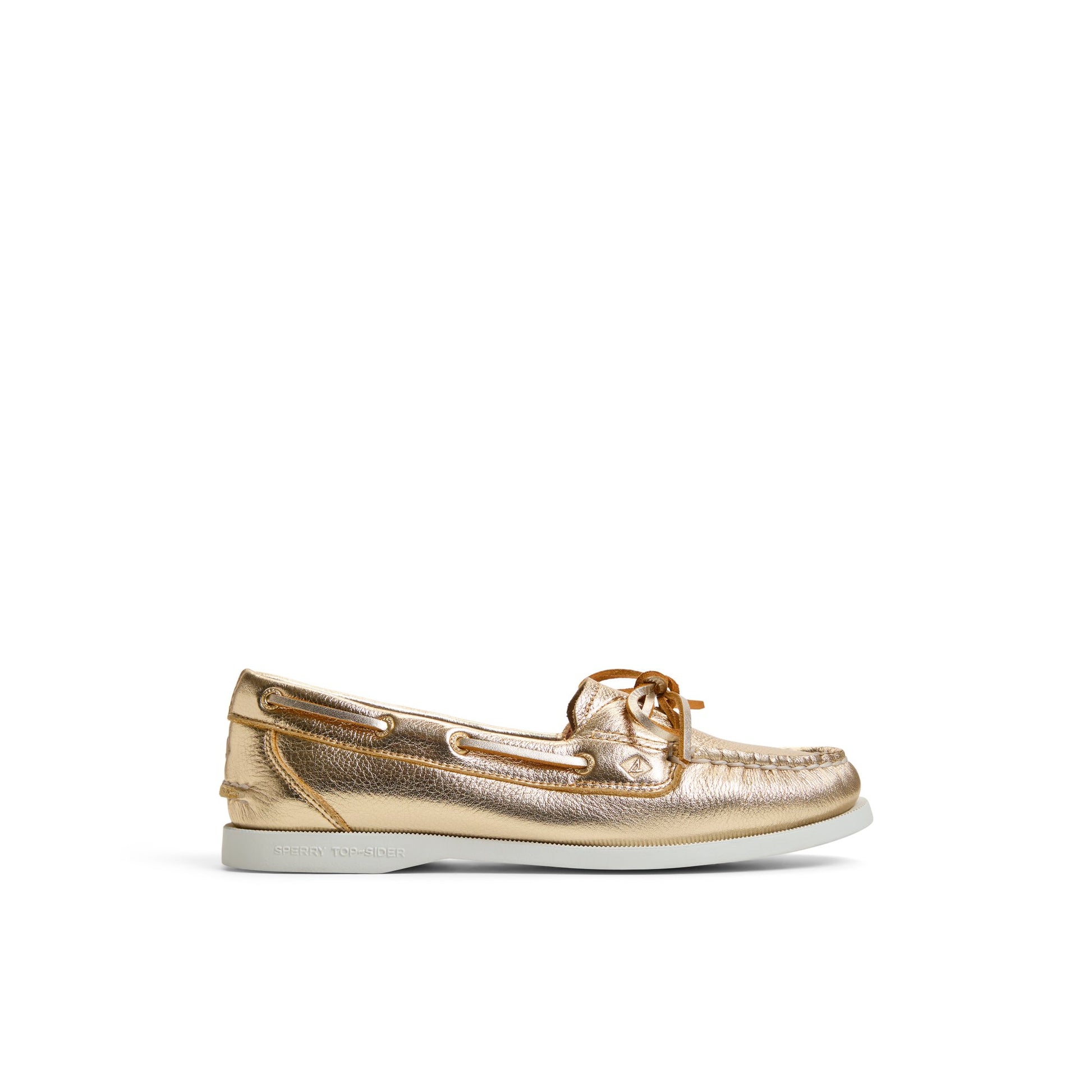 Main View of Gold Authentic Original™ 1 Eye Boat Shoe Boat Shoes for Womens