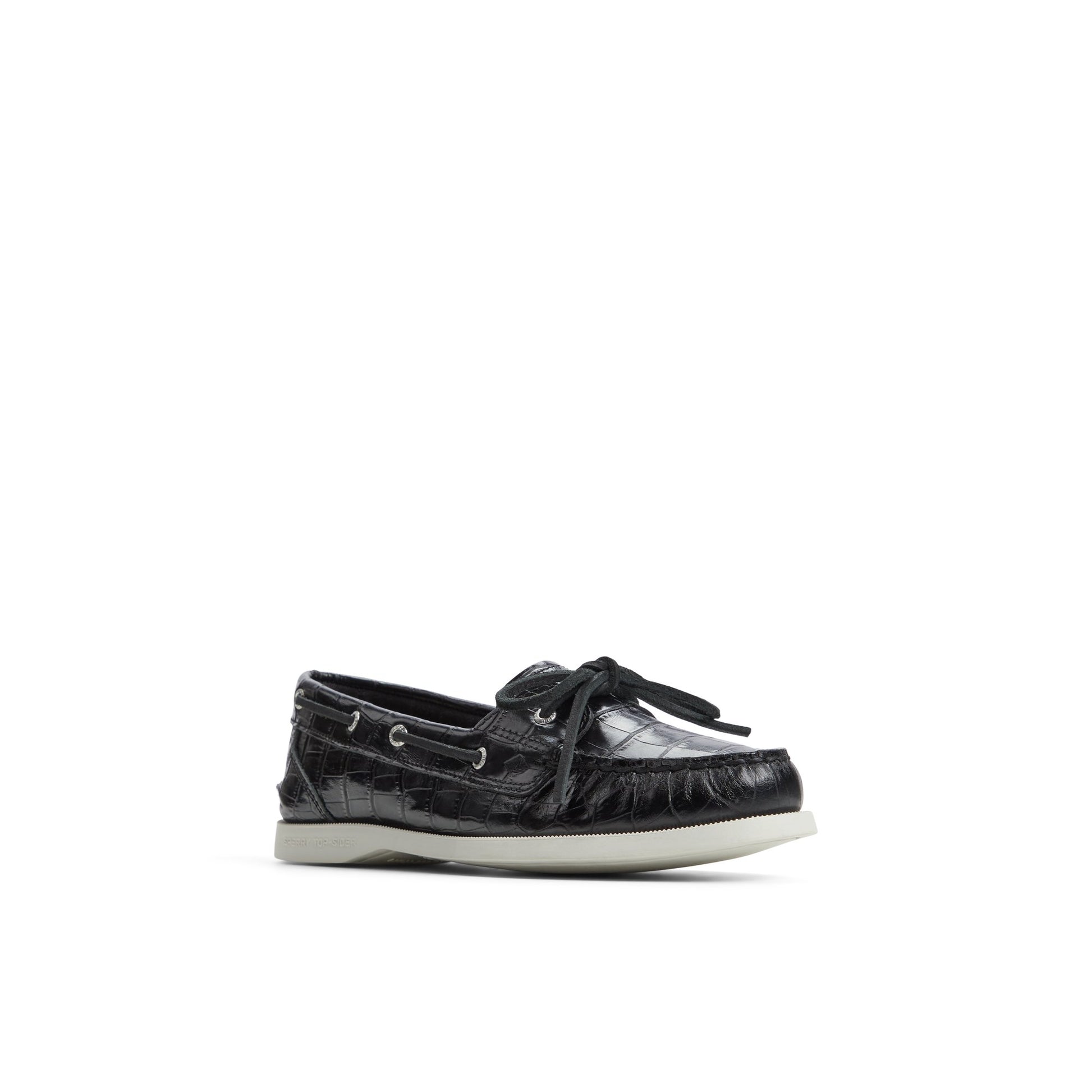 Authentic Original™ Eye Boat Shoe Black Women's Leather Sperry