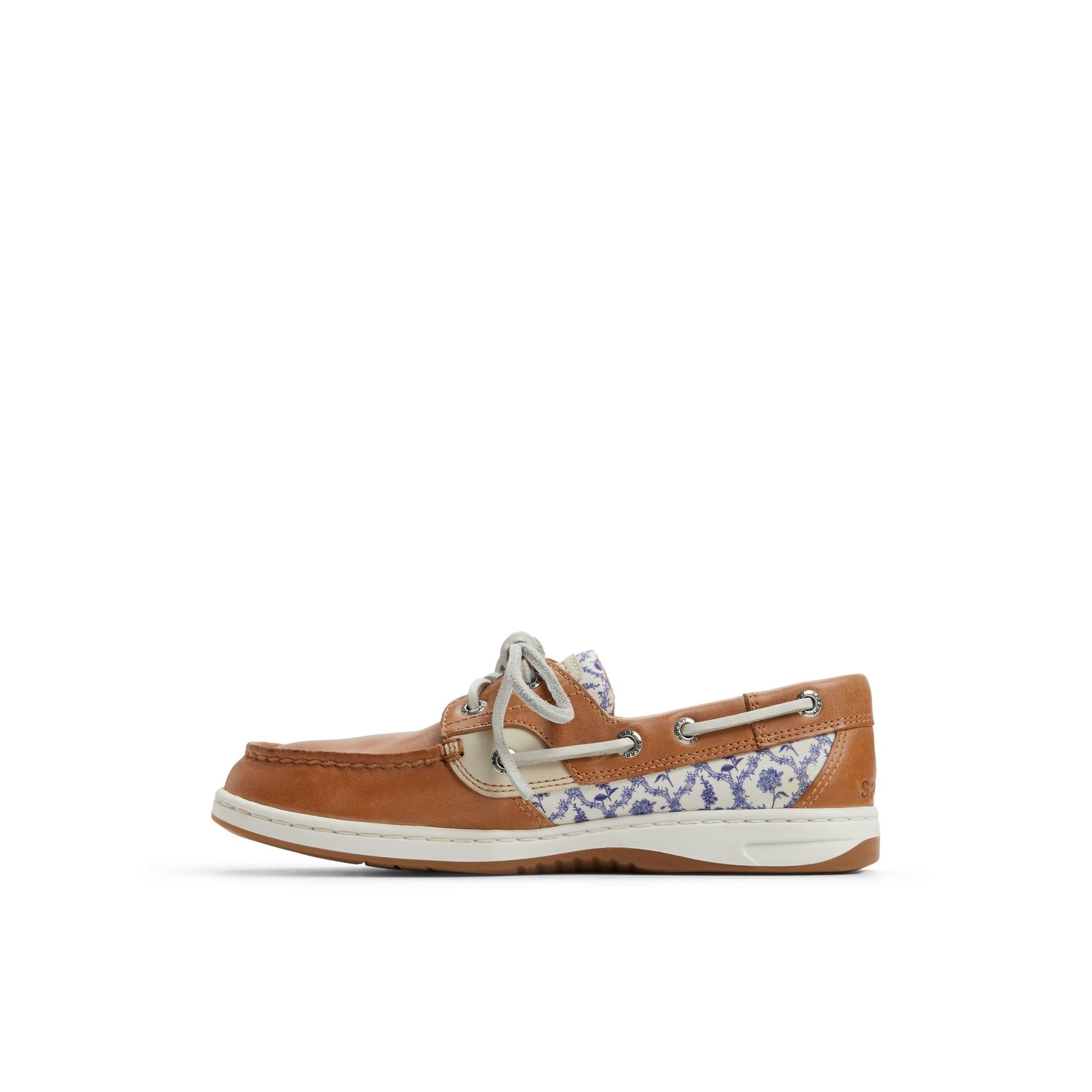 Three-quarter angle of Floral Bluefish 2 Eye Boat Shoe Boat Shoes's back side