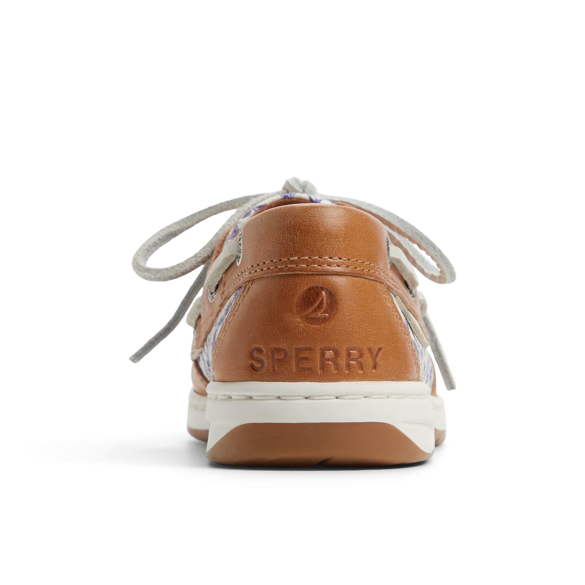 Three-quarter angle of Floral Bluefish 2 Eye Boat Shoe Boat Shoes's front side