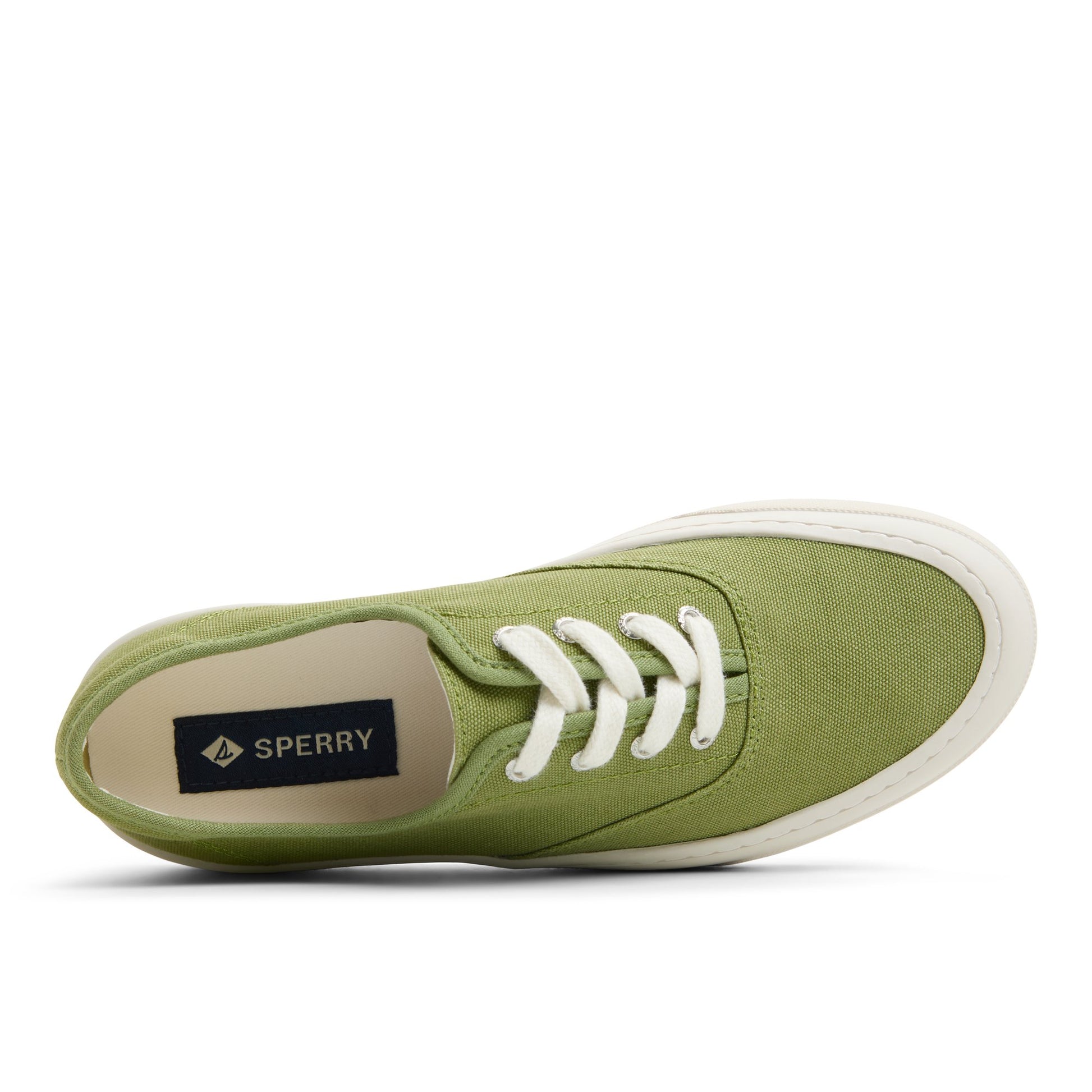 Top-down view of the Olive Candy CVO Sneakers Low Top Sneakers