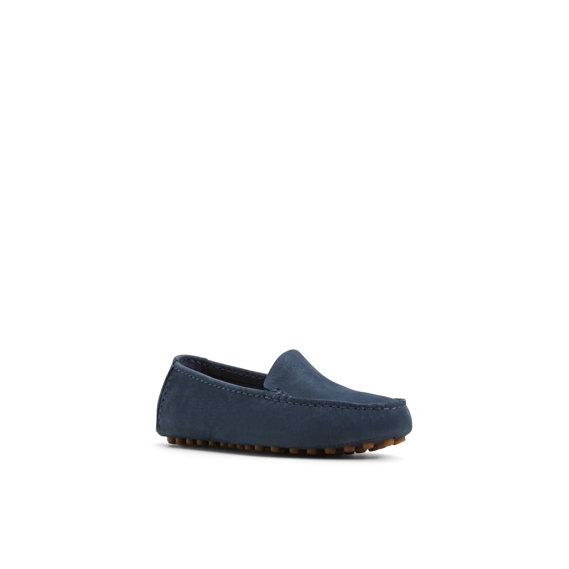 Side view of Navy Port Driving Moccasin Loafers