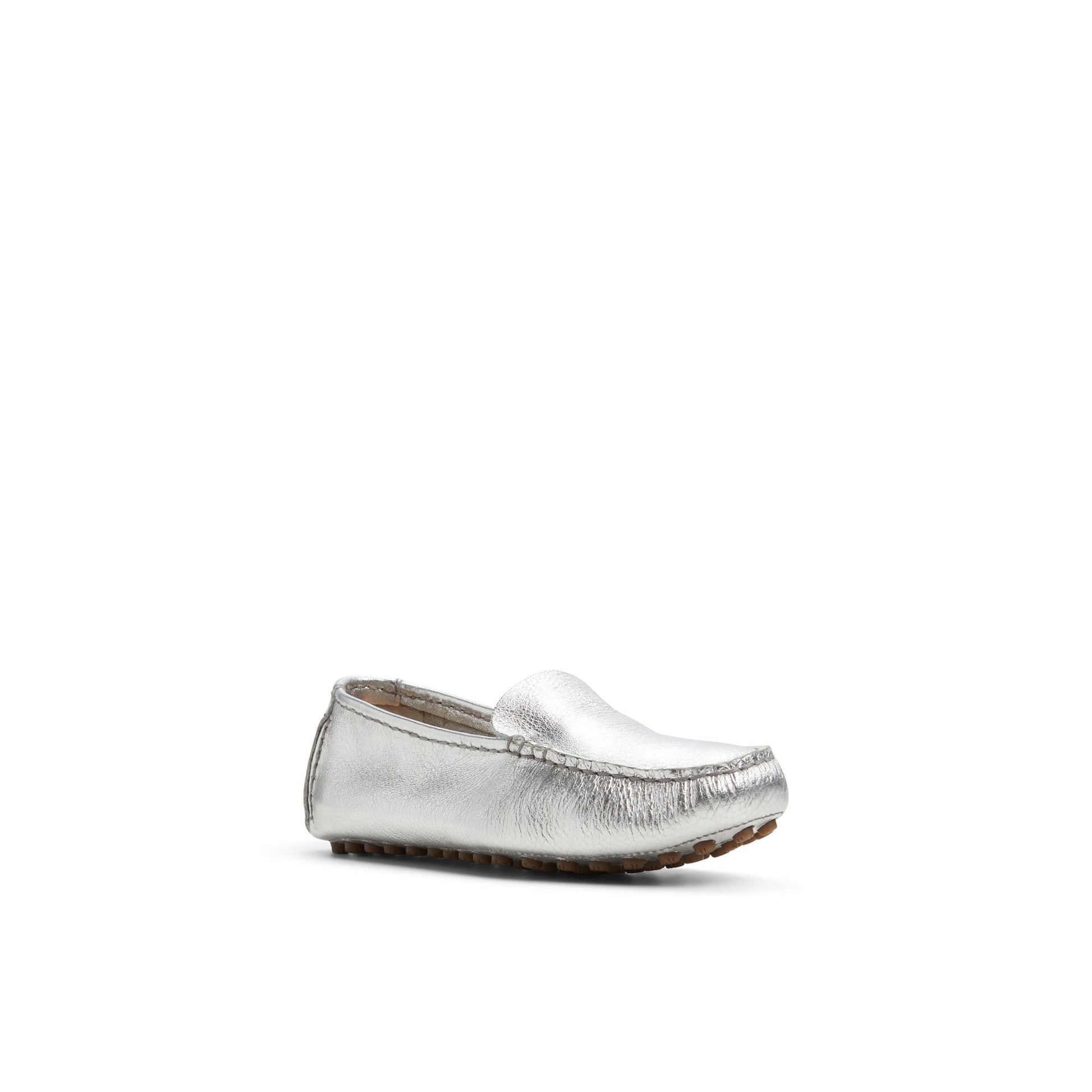 Side view of Silver Port Driving Moccasin Loafers