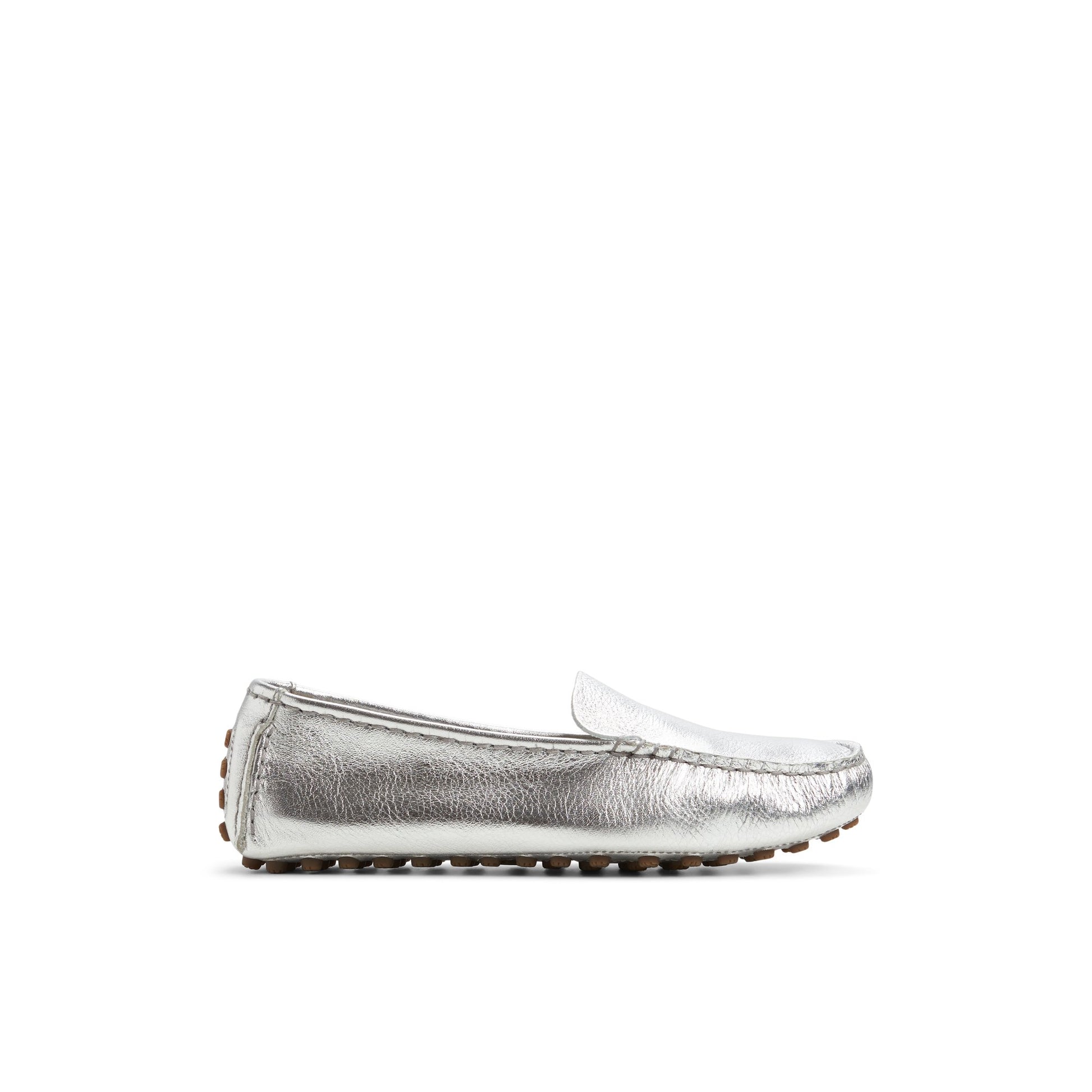 Main View of Silver Port Driving Moccasin Loafers for Womens