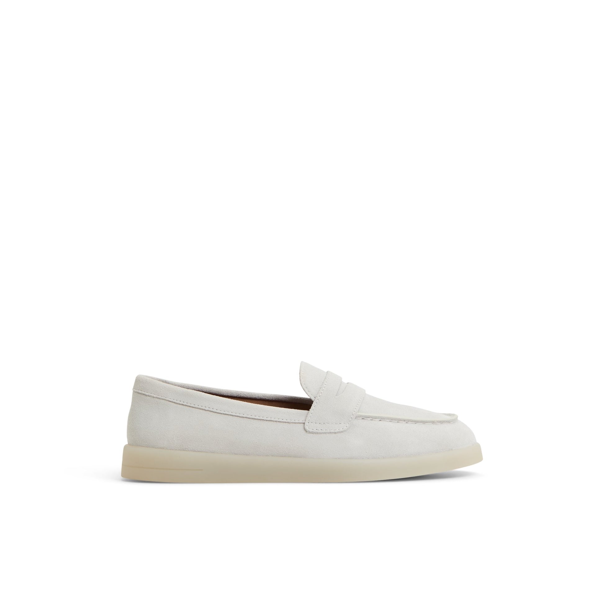 Main View of White Wedge Cupsole Penny Ladies Penny Loafer for Womens