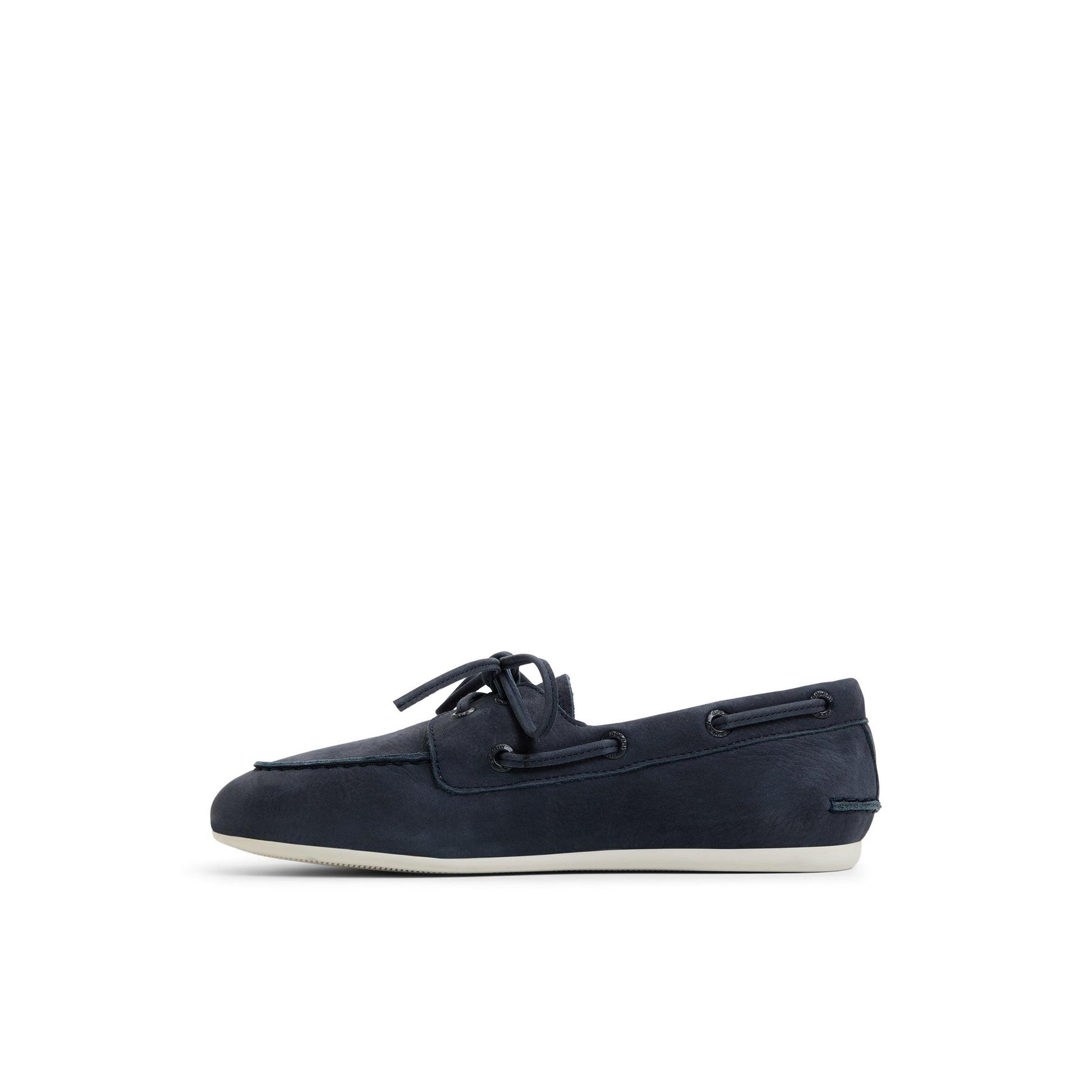 Three-quarter angle of Navy Slim Boat Shoe Boat Shoes's back side