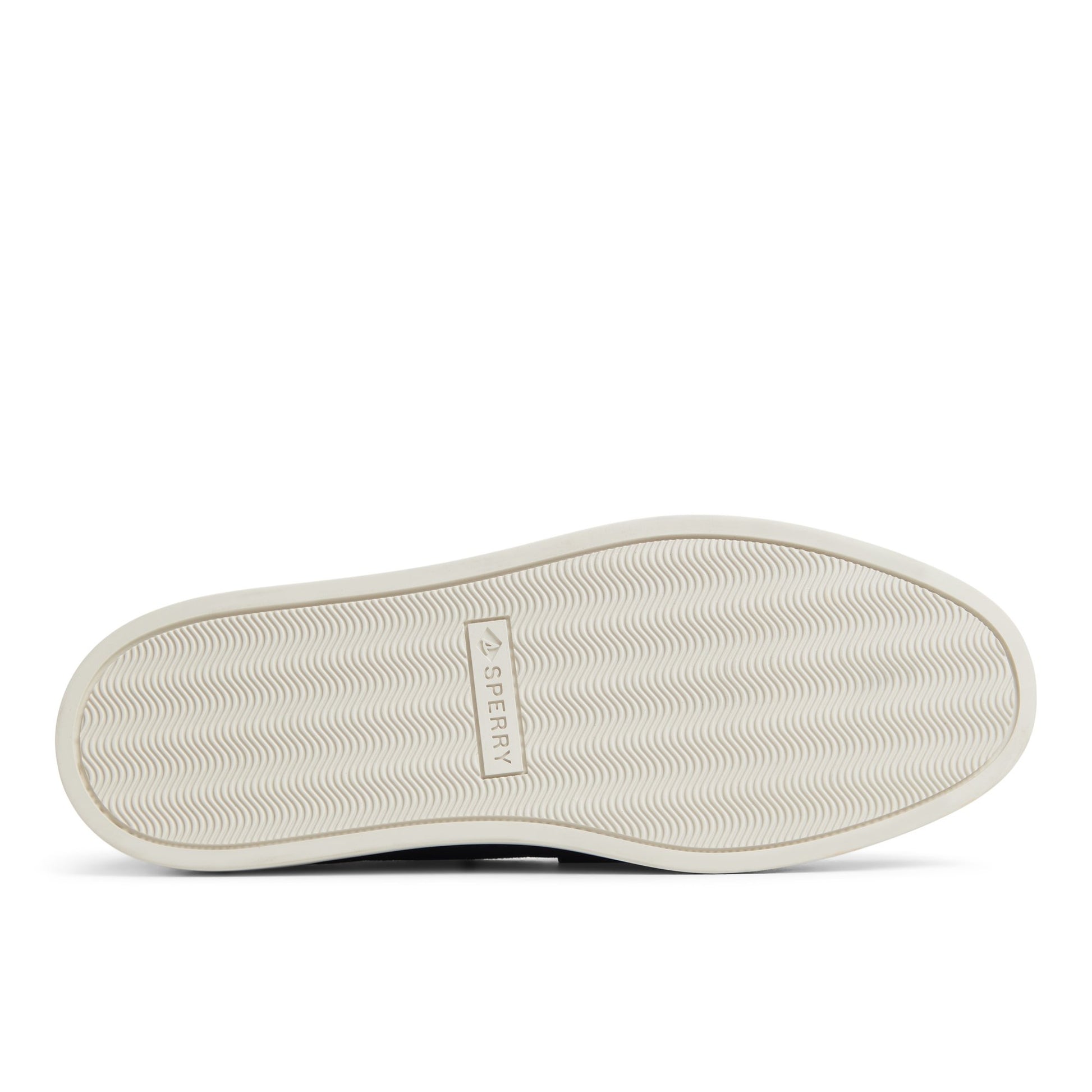 Close-up of the Navy Wedge Cupsole Penny Ladies Penny Loafer