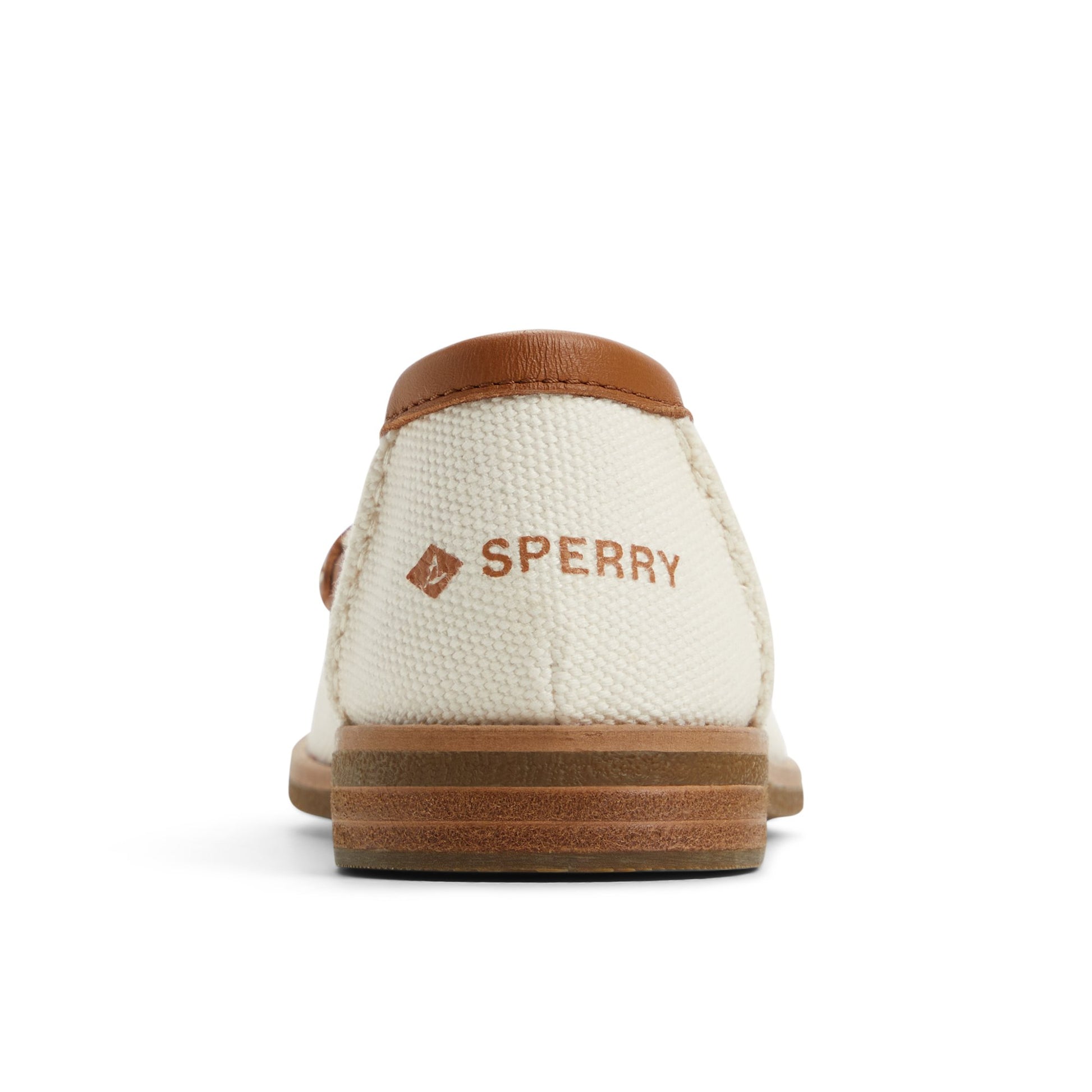 Three-quarter angle of Ecru Seaport Penny Loafer Penny Loafer's front side