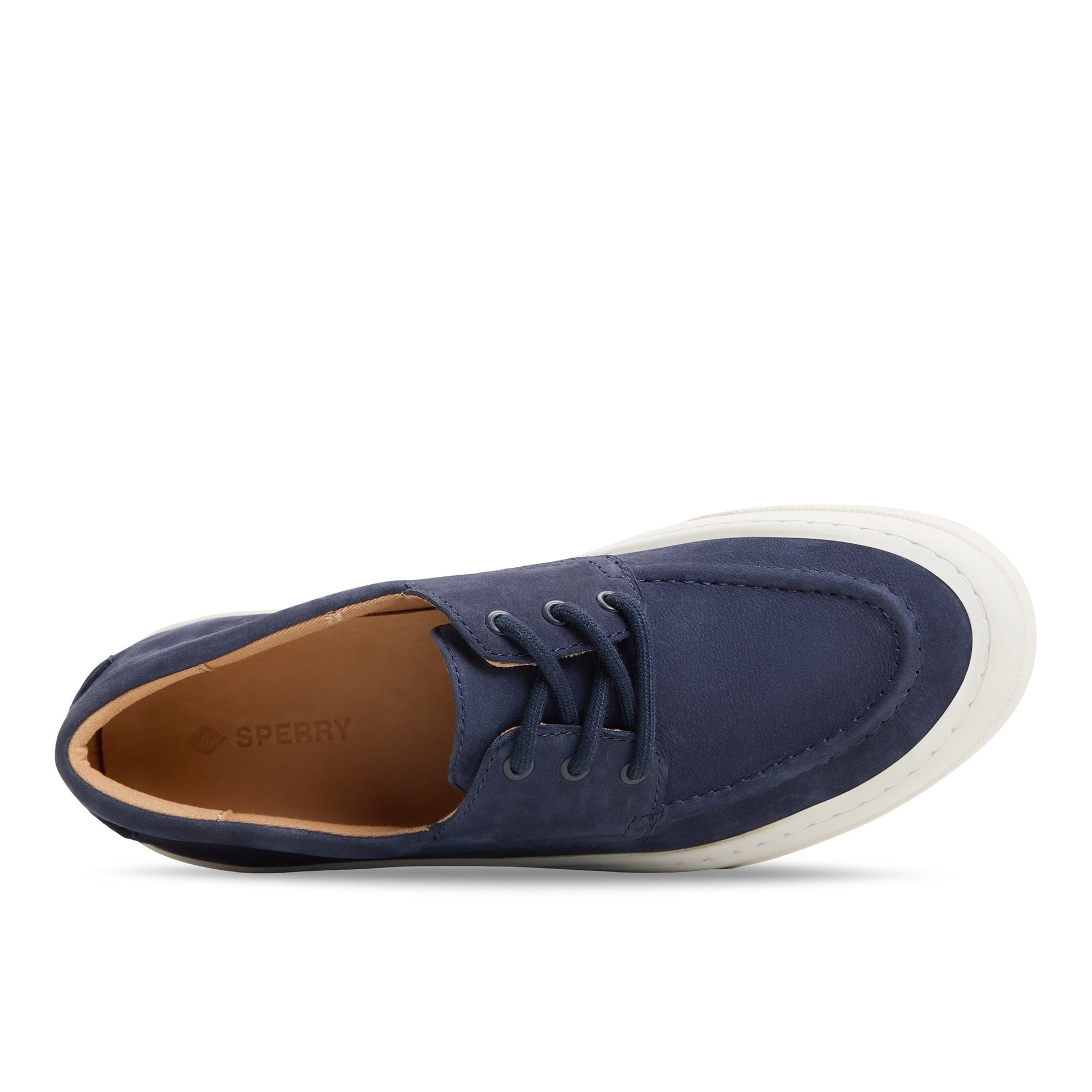 Top-down view of the Navy Candy Boat Shoes Boat Shoes