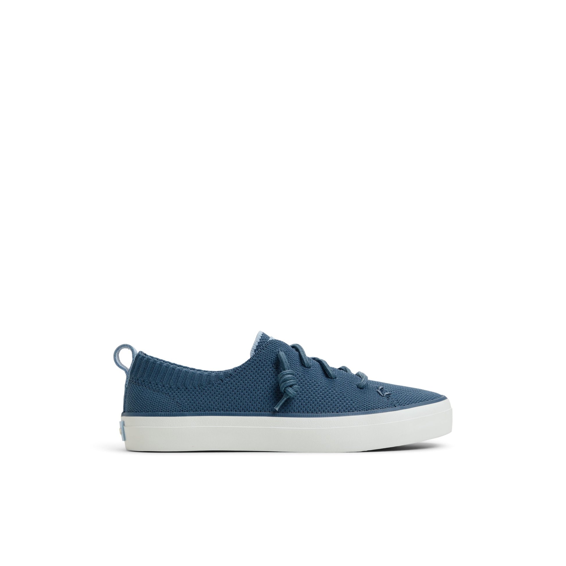 Main View of Navy Crest Vibe Knit Sneaker Low Top Sneakers for Womens