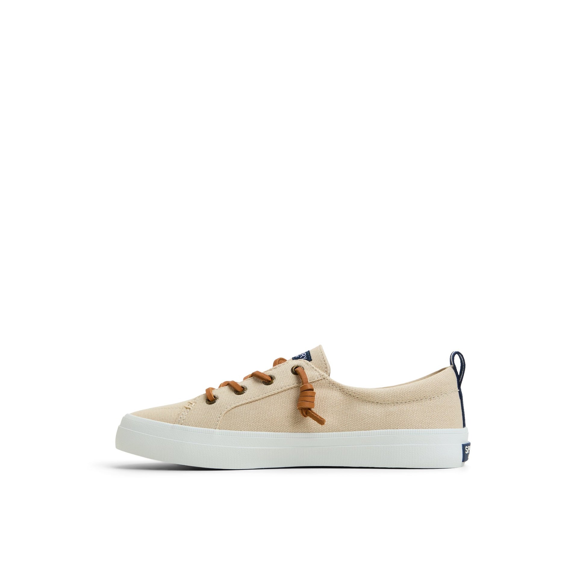 Three-quarter angle of Brown Crest Vibe Sneaker Low Top Sneakers's back side