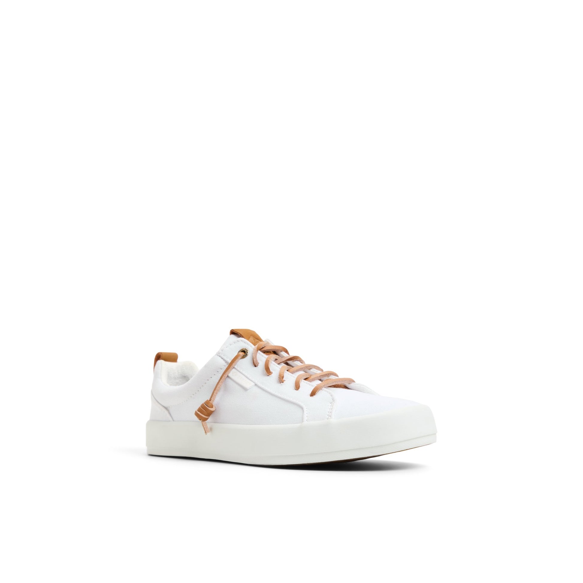 Side view of White Bermuda Beach Sneaker Low Top Sneakers