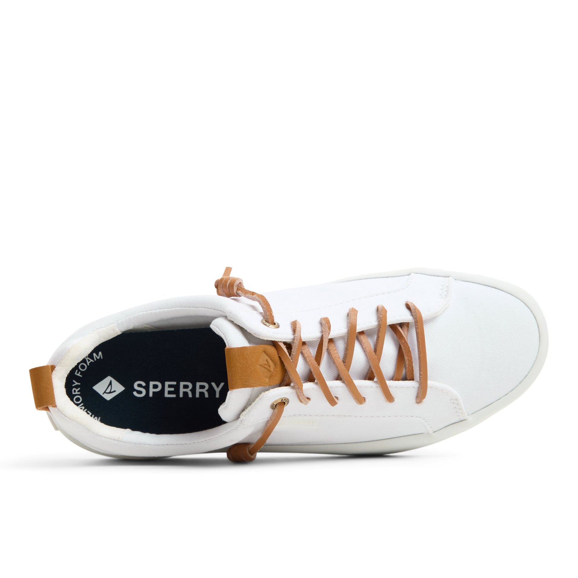 Top-down view of the White Bermuda Beach Sneaker Low Top Sneakers