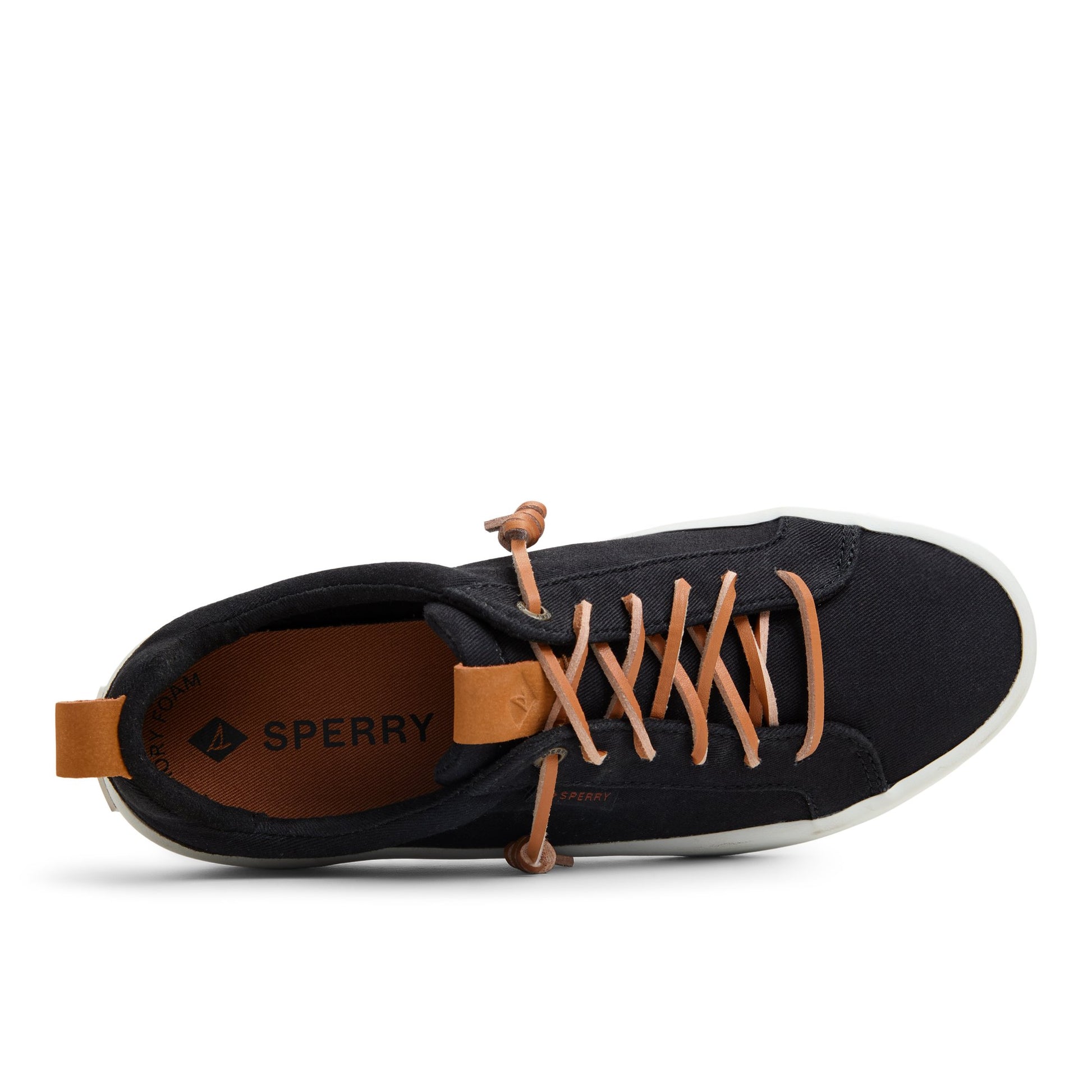 Top-down view of the Black Bermuda Beach Sneaker Low Top Sneakers