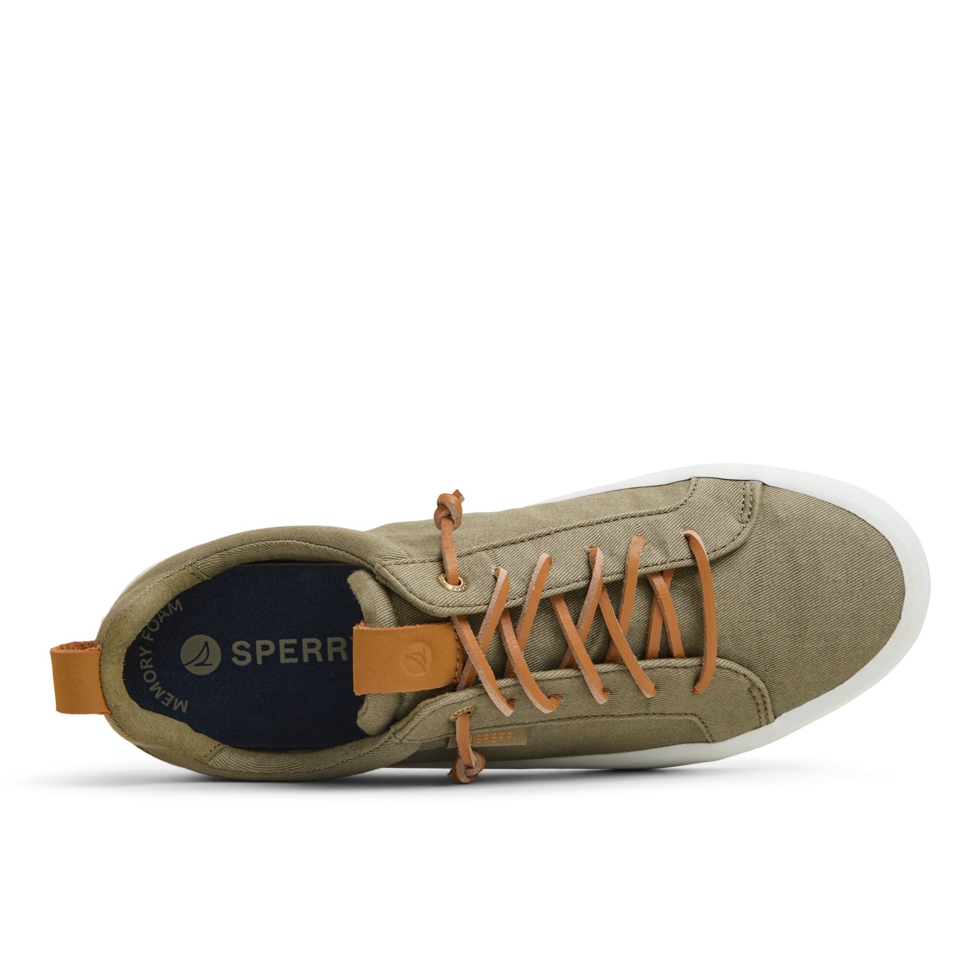 Top-down view of the Mid Green Bermuda Beach Sneaker Low Top Sneakers