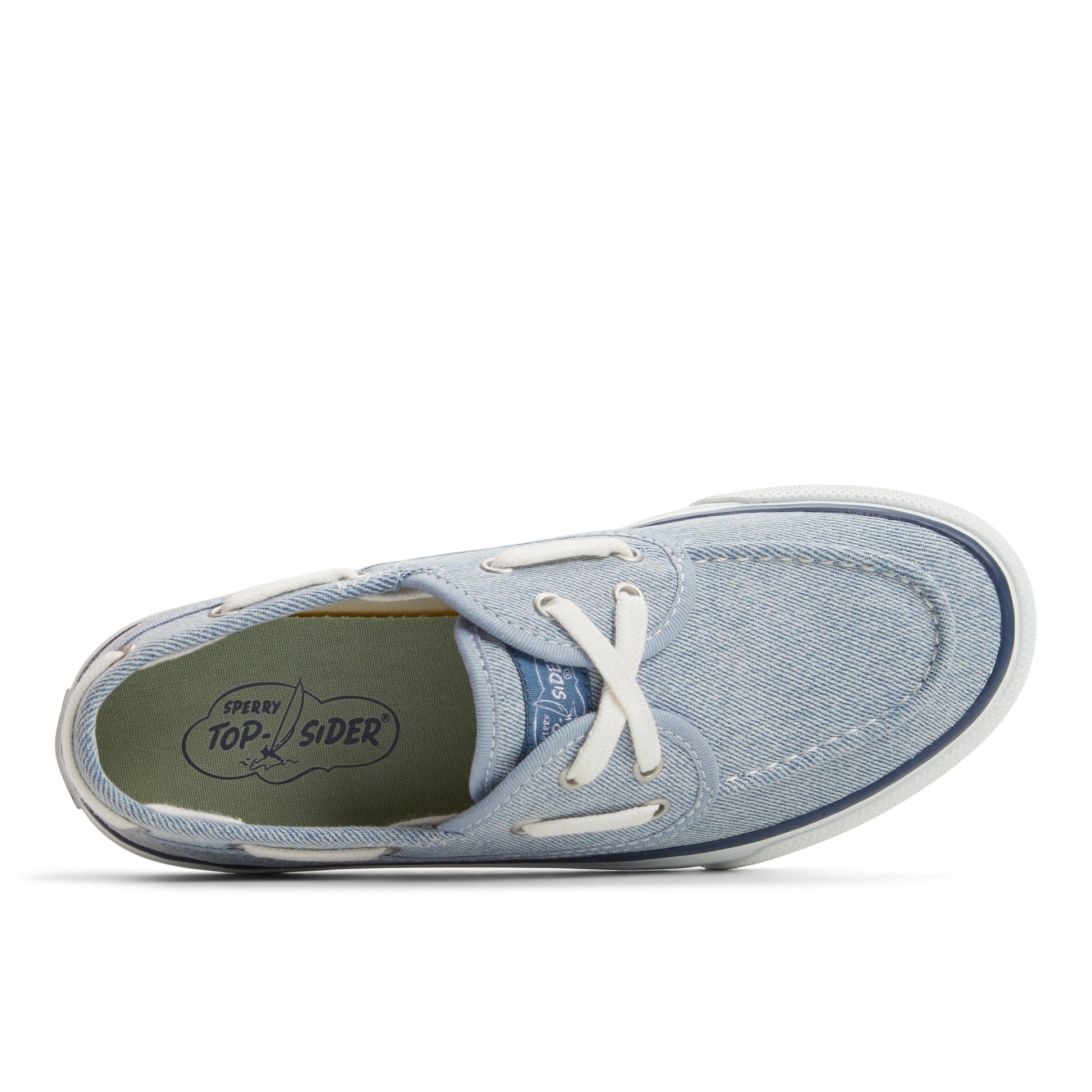 Top-down view of the Light Blue Seamate Boat Shoe Sneaker Boat Shoes