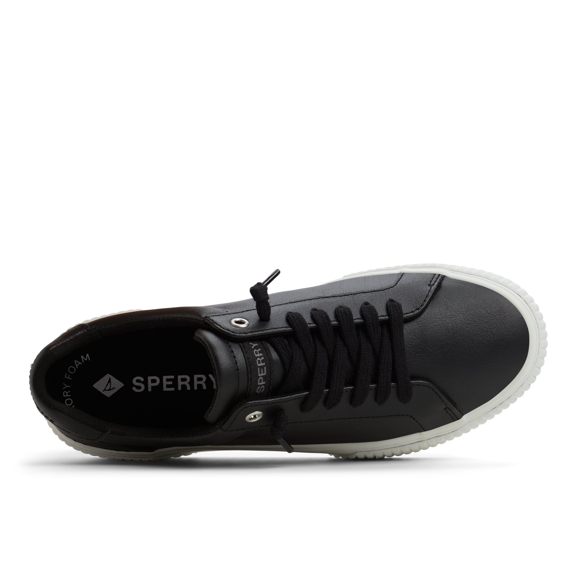 Bermuda Lace to Toe Platform Sneakers Black | Sperry