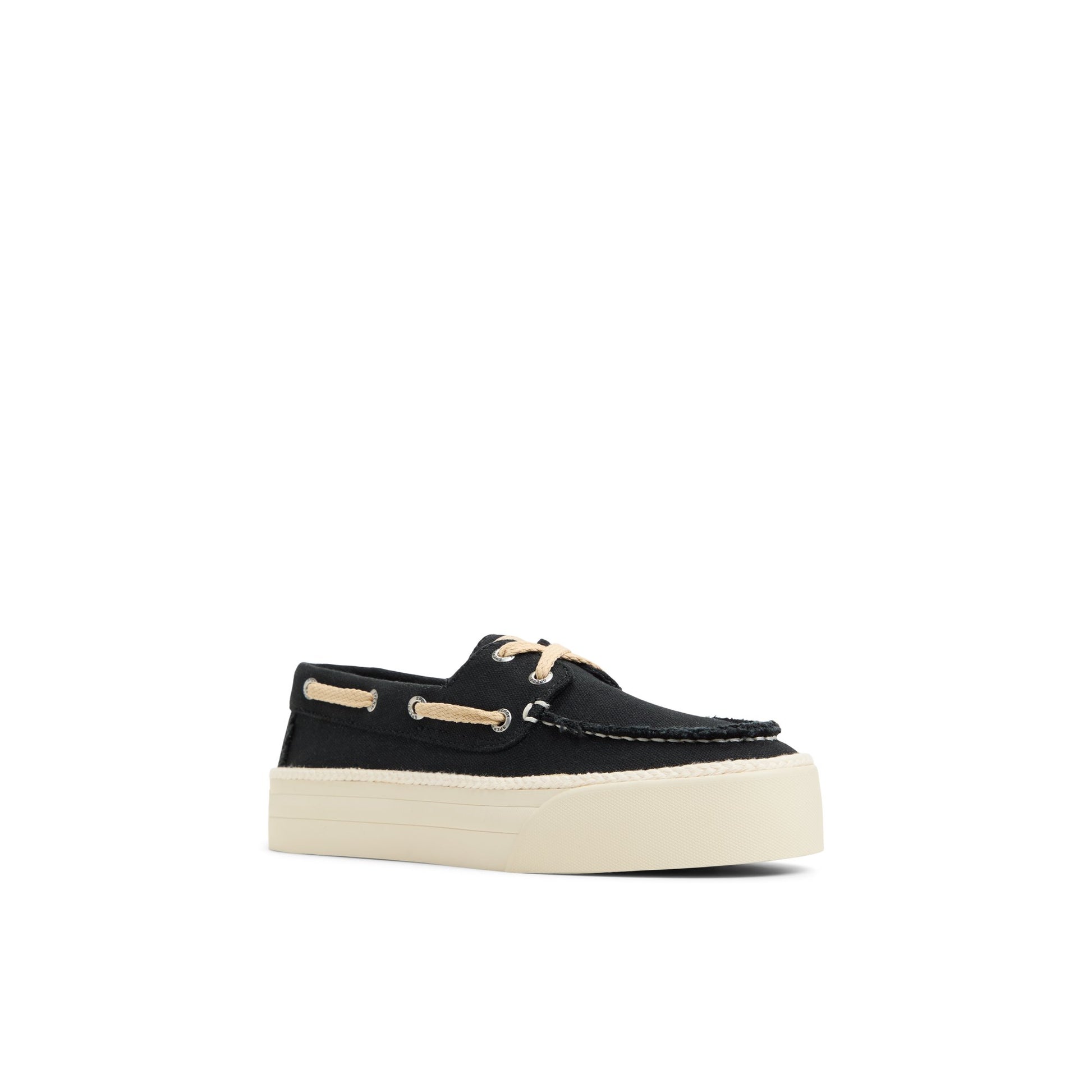 Side view of Black Bahama 3.0 Sneaker Boat Shoes