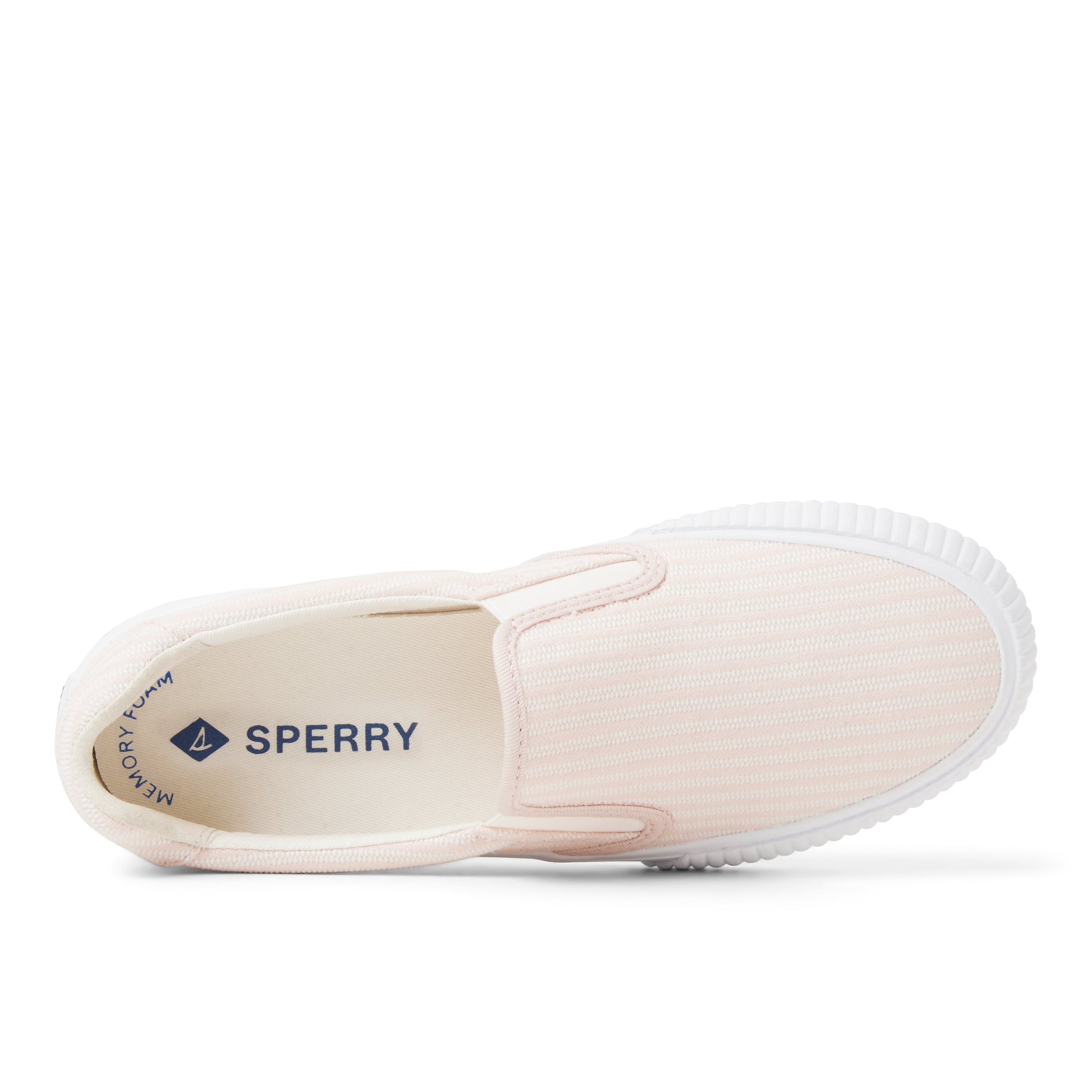 Top-down view of the Light Pink Bermunda Slip-on Sneaker Low Top Sneakers