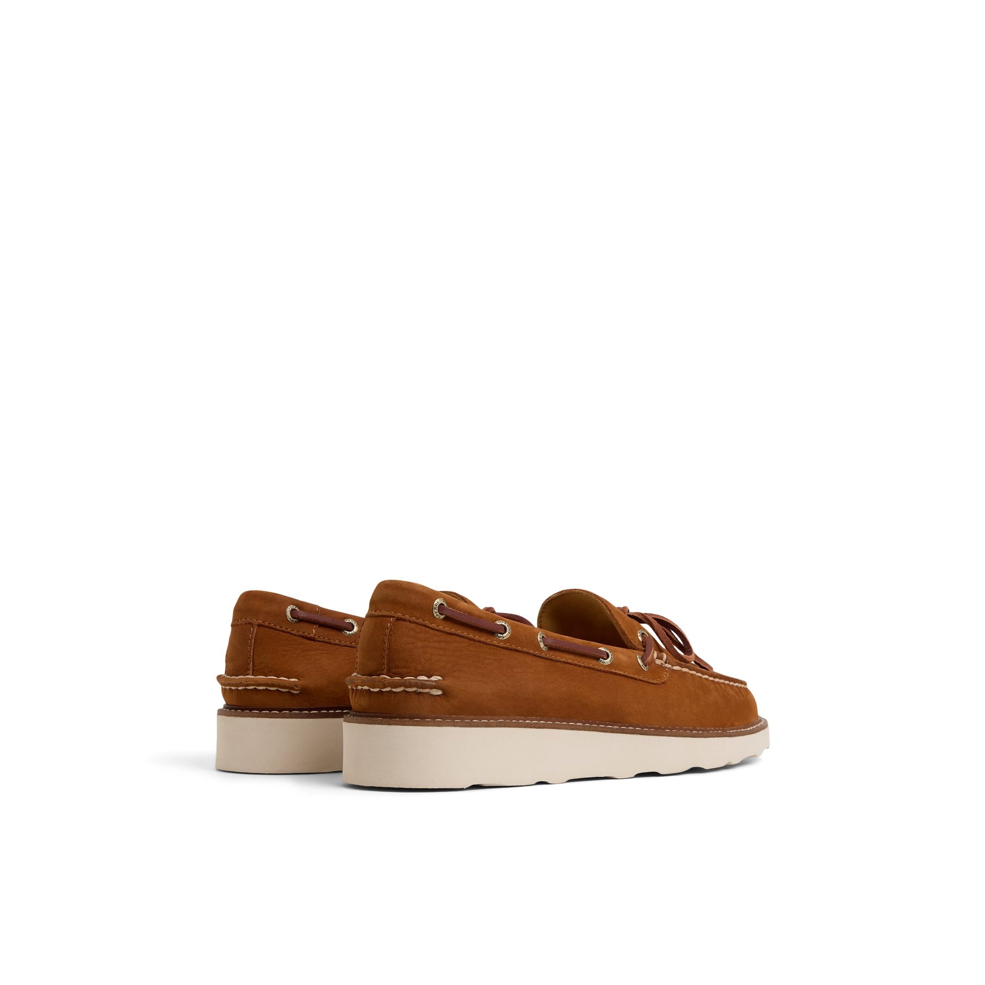 Three-quarter angle of Brown Gold Cup™ Vibram Boat Shoe Driver Loafer Casual Shoes's front side