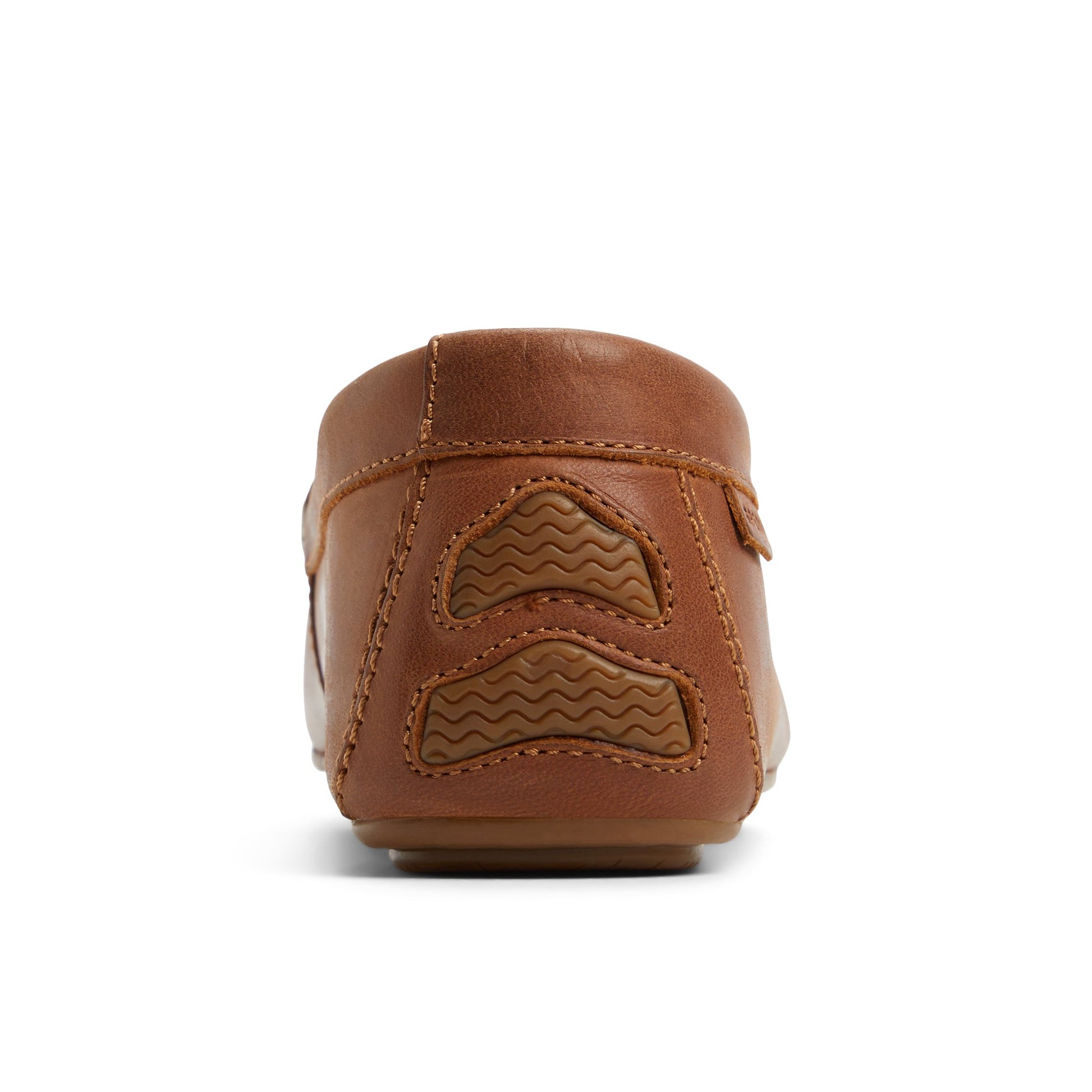 Three-quarter angle of Tan Wave Venetian Driver Driver Loafer Casual Shoes's front side