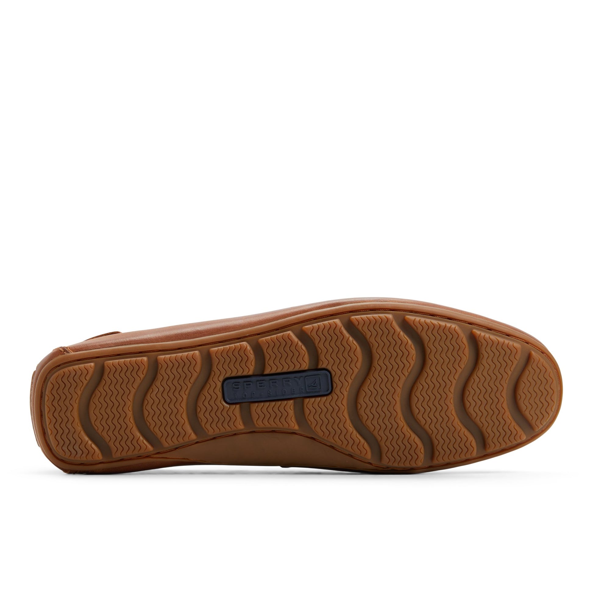 Close-up of the Tan Wave Venetian Driver Driver Loafer Casual Shoes