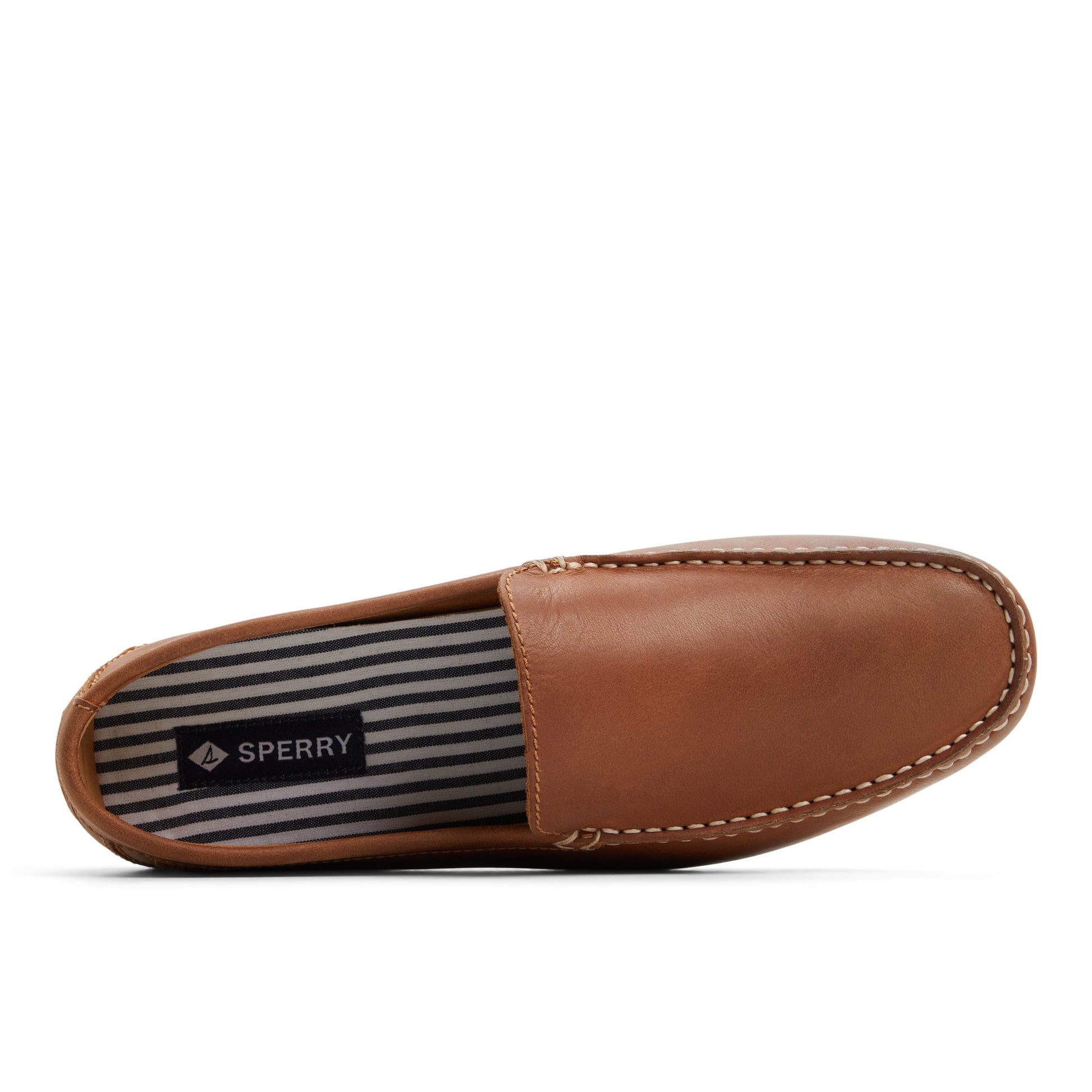 Top-down view of the Tan Wave Venetian Driver Driver Loafer Casual Shoes