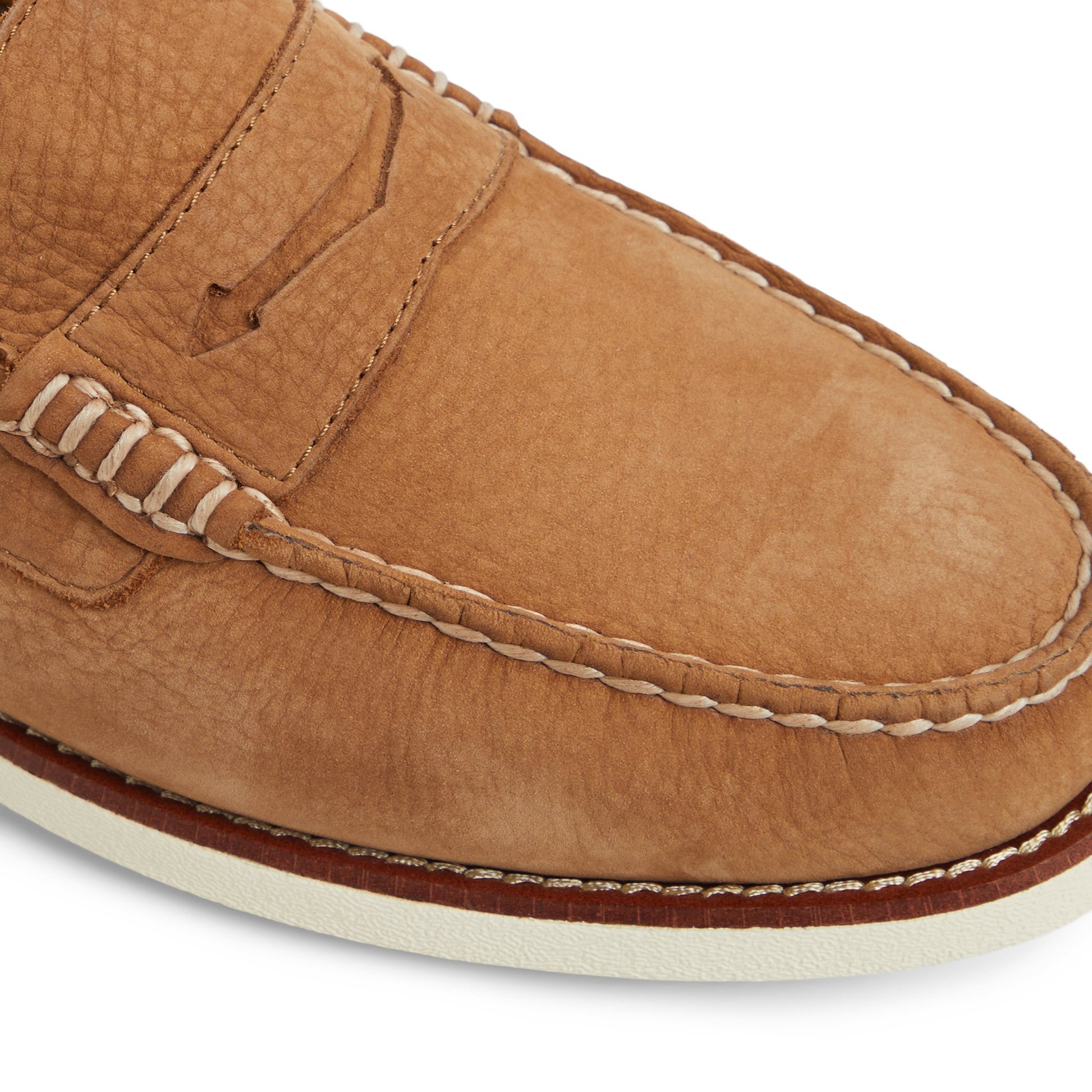 View of Light brown Cambridge Loafer Loafer Moccasin Casual Shoes's sole