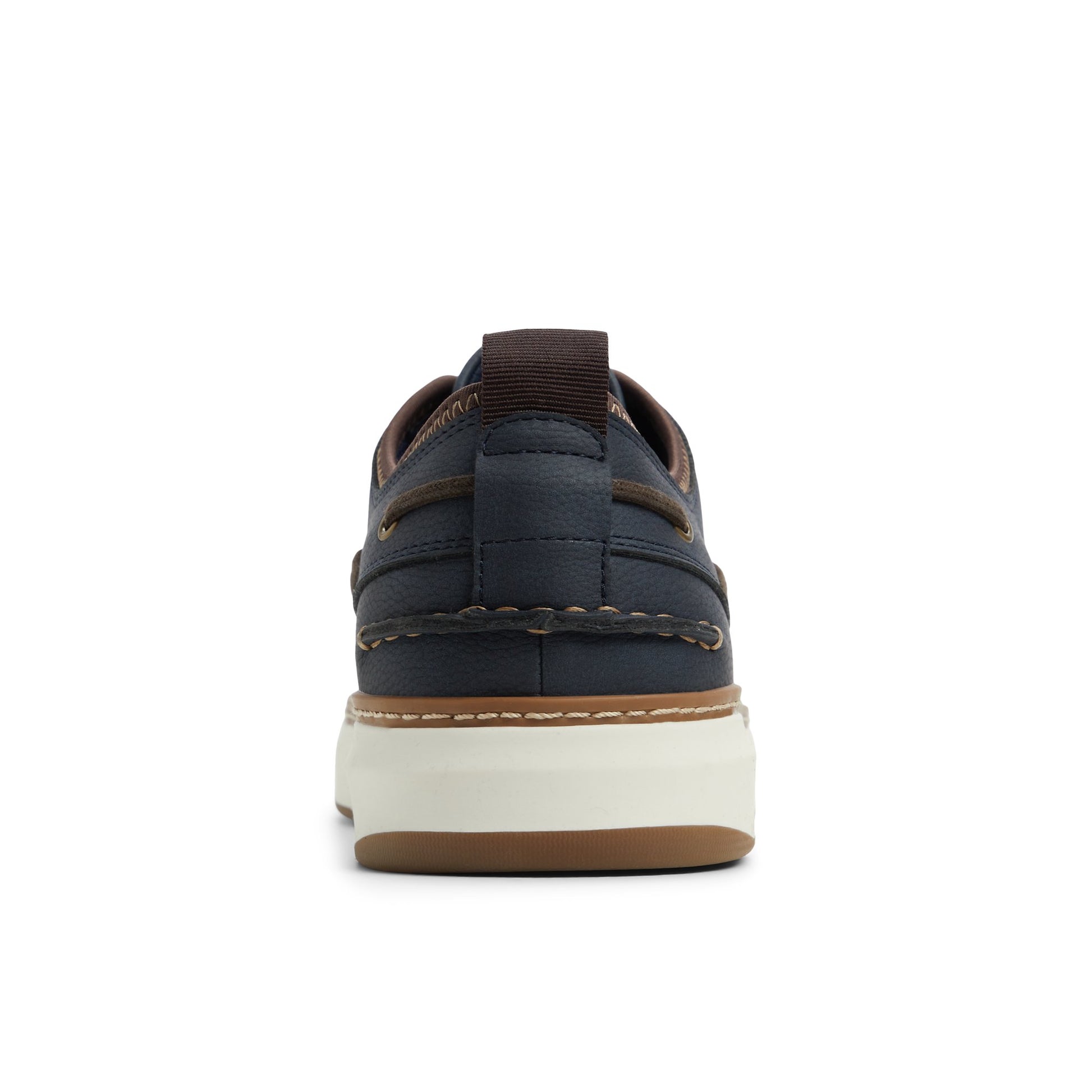 Three-quarter angle of Navy Mocneo Boat Shoe Low Top Sneakers's front side