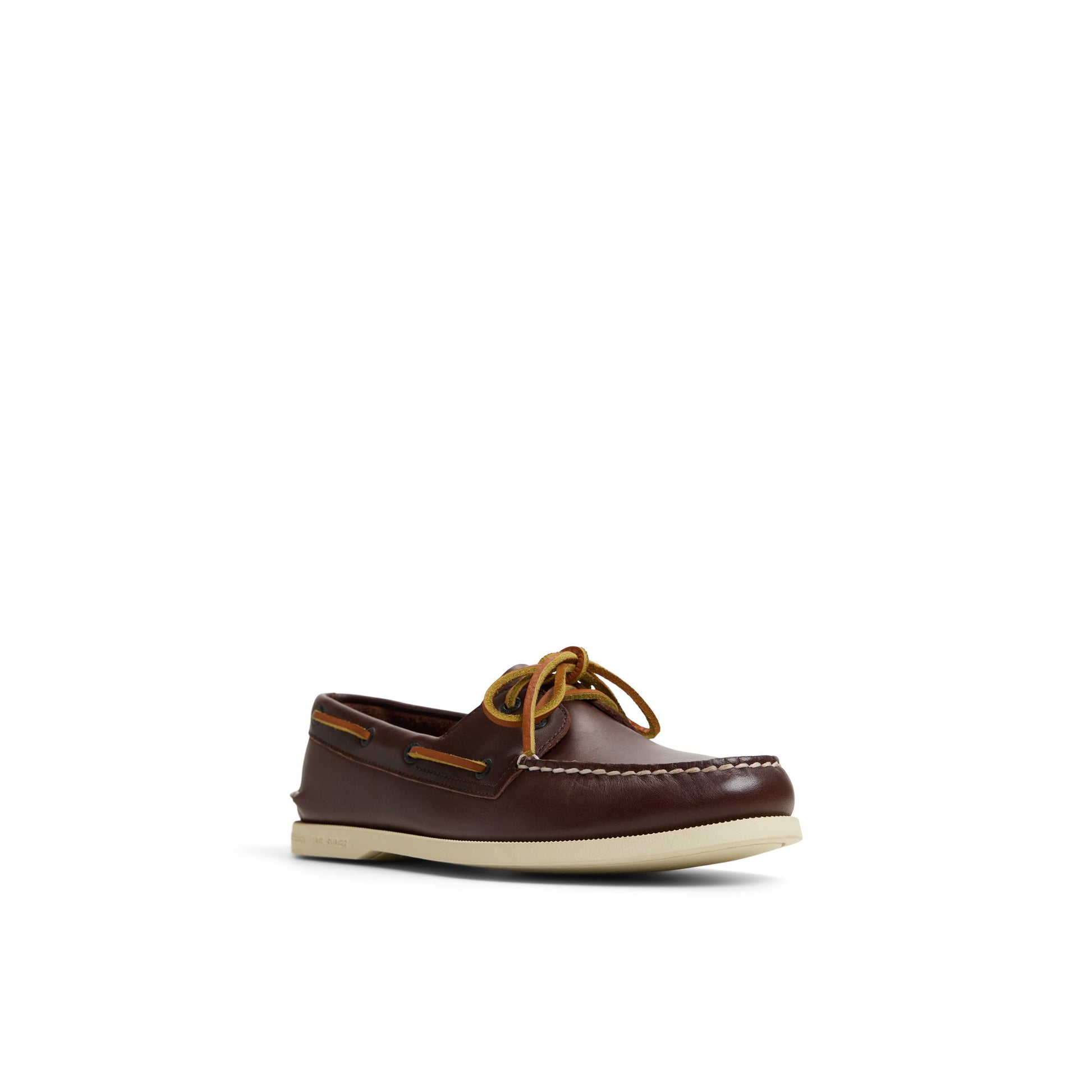 Side view of Brown primary - multi Authentic Original™ 2-Eye Boat Shoe Boat Shoes