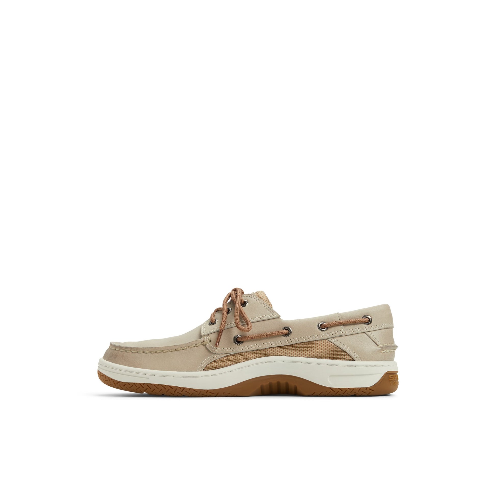 Three-quarter angle of Cream Billfish 3 Eye Boat Shoe Boat Shoes's back side