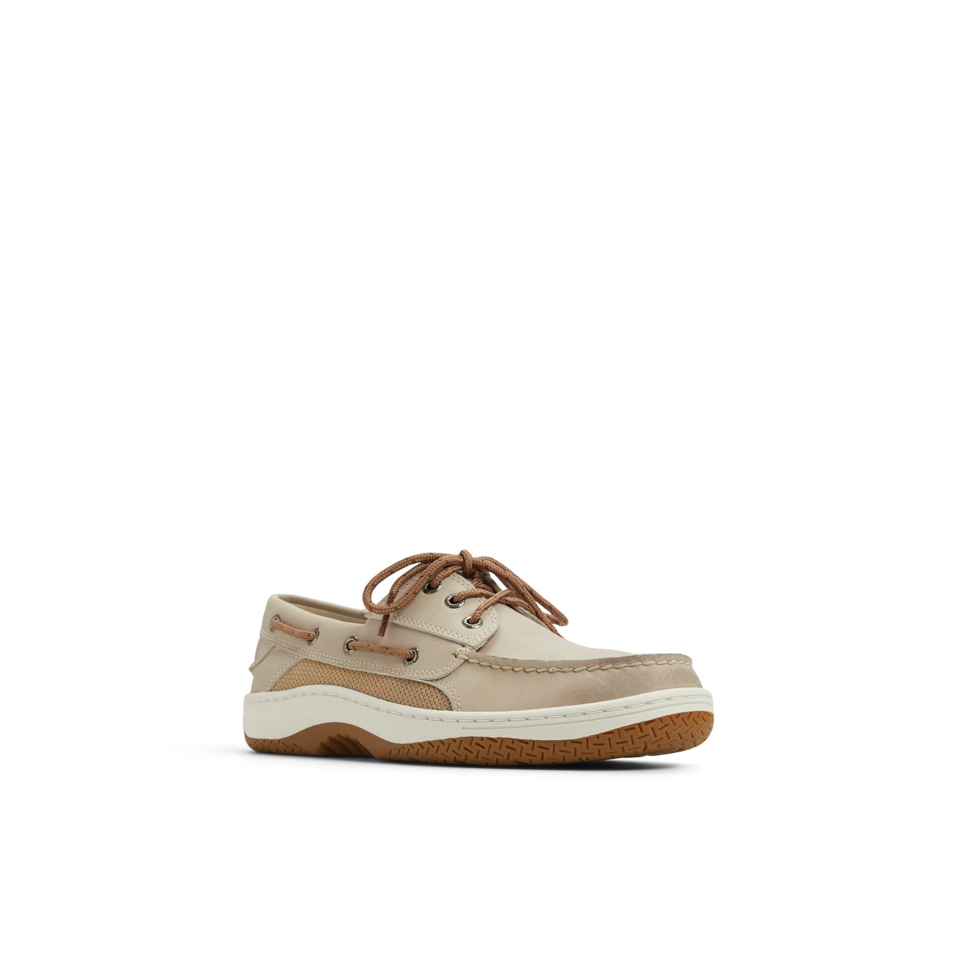 Side view of Cream Billfish 3 Eye Boat Shoe Boat Shoes