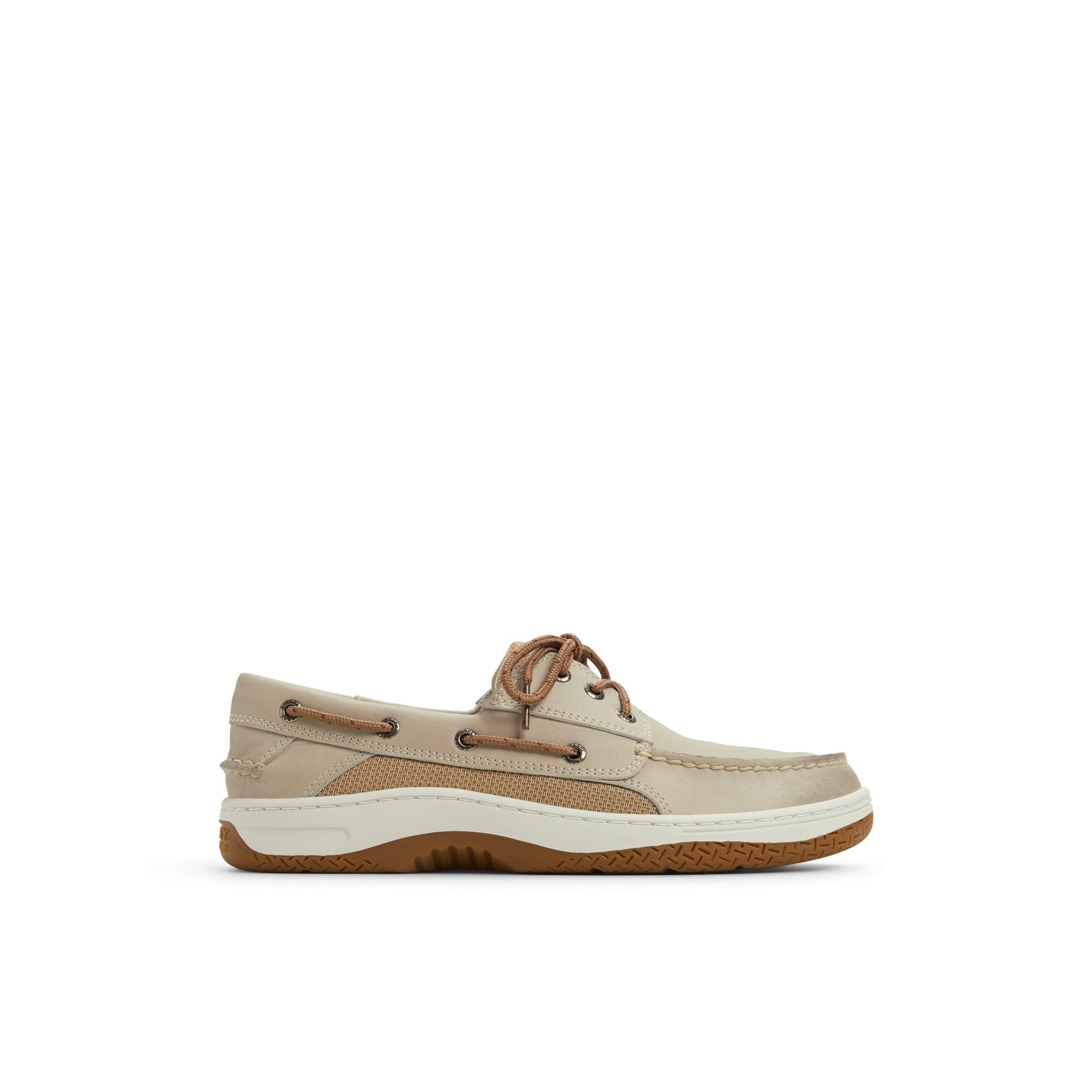 Main View of Cream Billfish 3 Eye Boat Shoe Boat Shoes for Mens