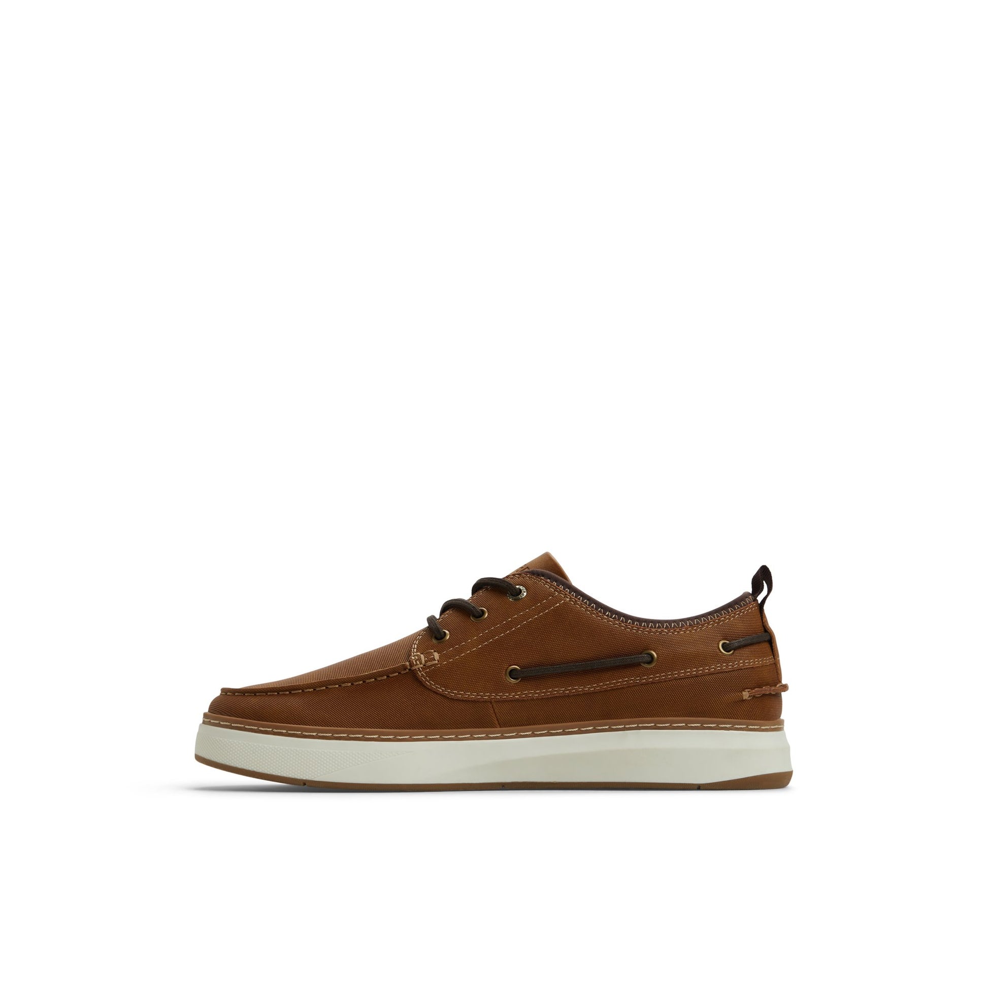 Three-quarter angle of Tan Mocneo Boat Shoe Low Top Sneakers's back side
