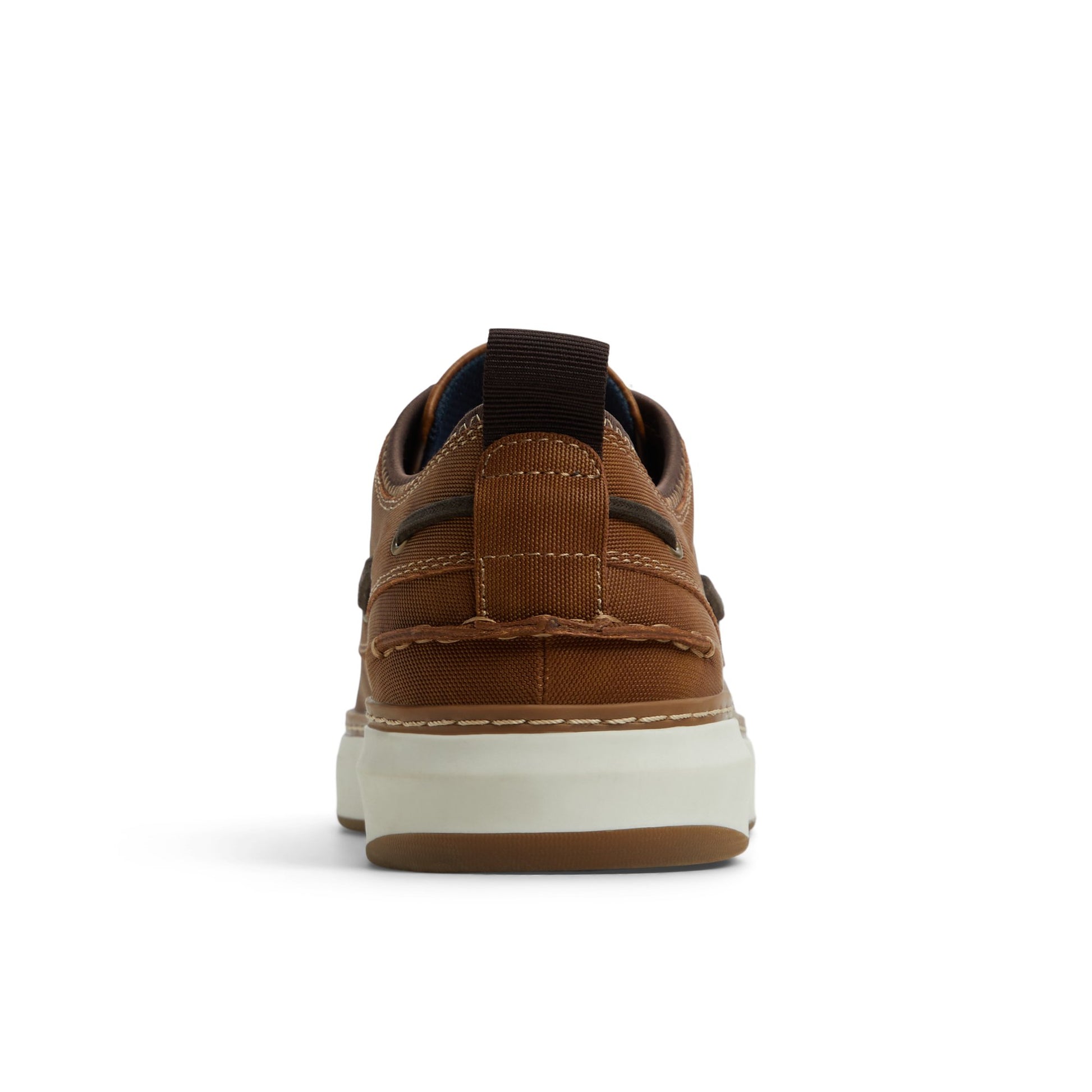 Three-quarter angle of Tan Mocneo Boat Shoe Low Top Sneakers's front side