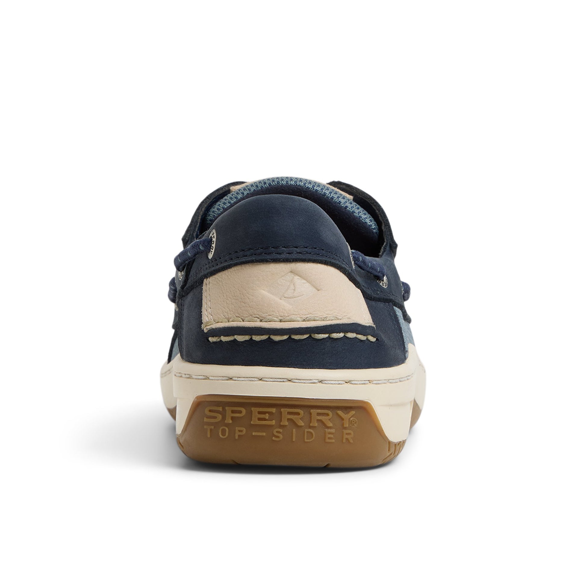 Three-quarter angle of Navy Billfish 3 Eye Boat Shoe Boat Shoes's front side