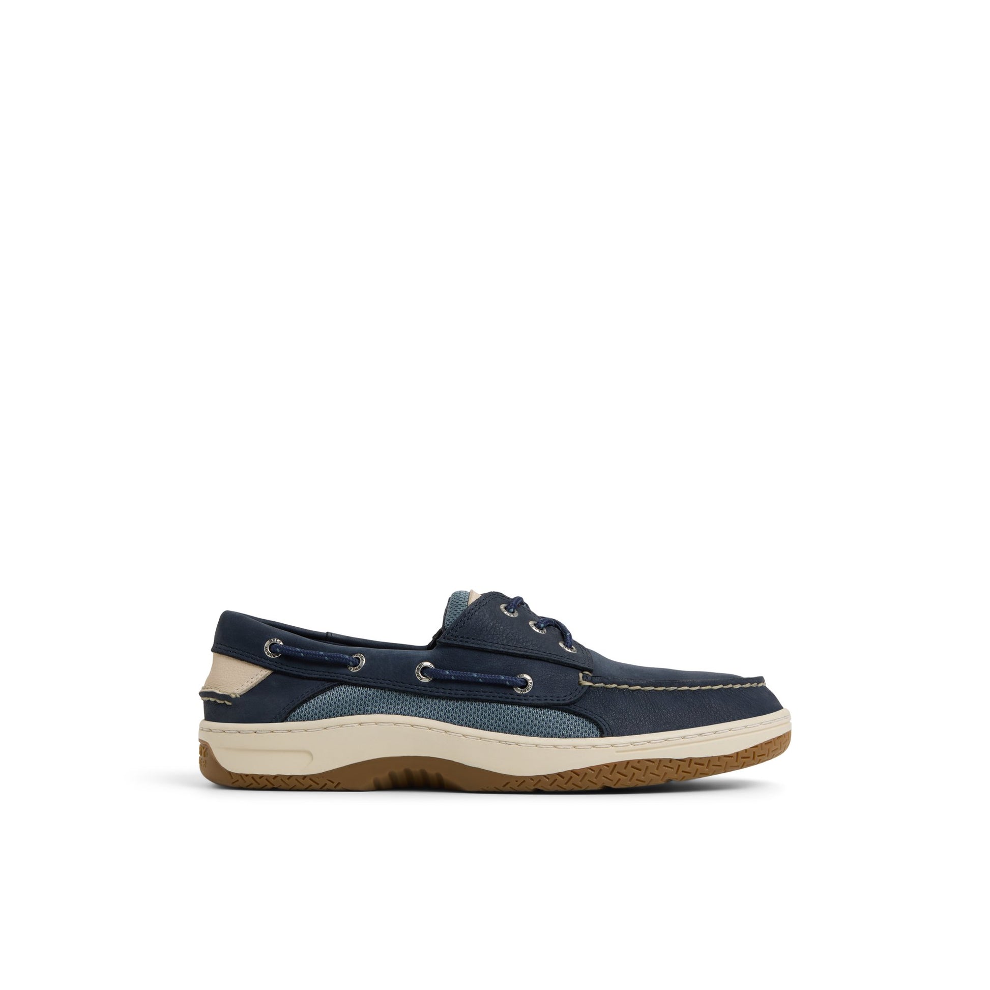 Main View of Navy Billfish 3 Eye Boat Shoe Boat Shoes for Mens