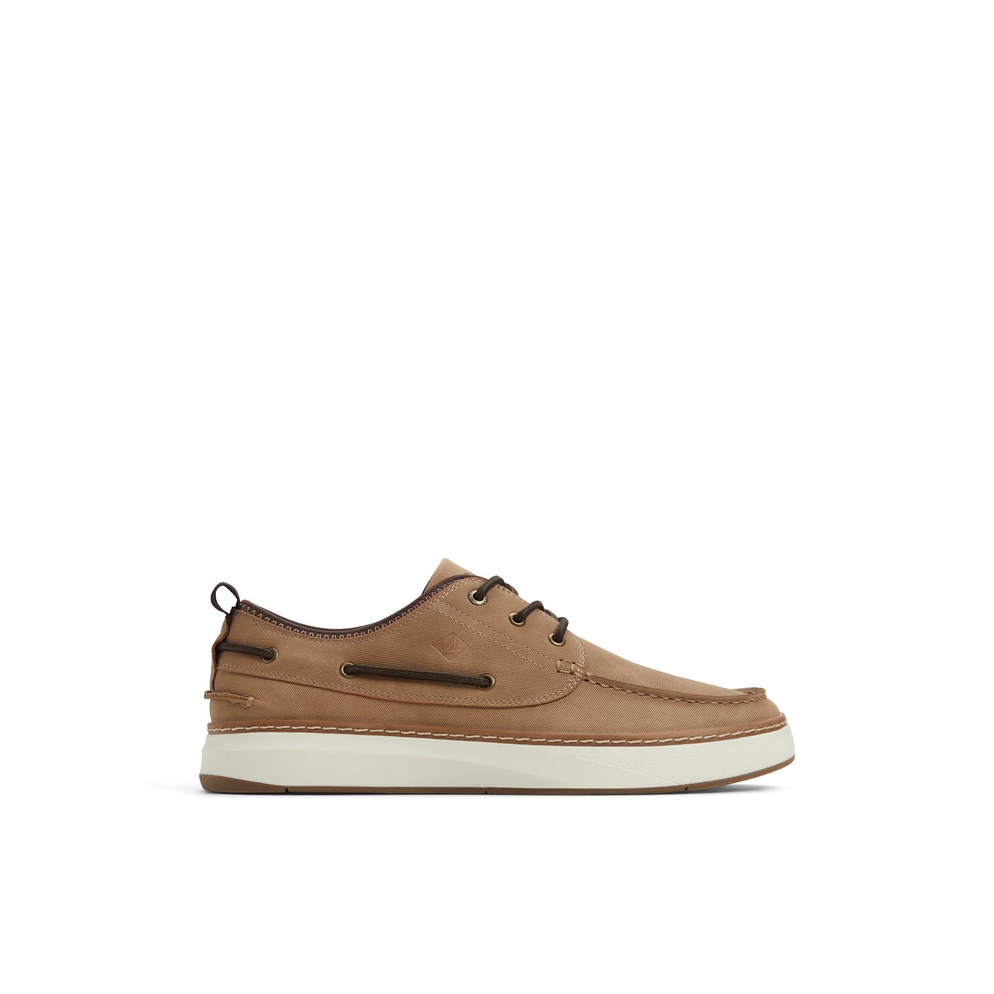 Main View of Taupe Mocneo Boat Shoe Low Top Sneakers for Mens