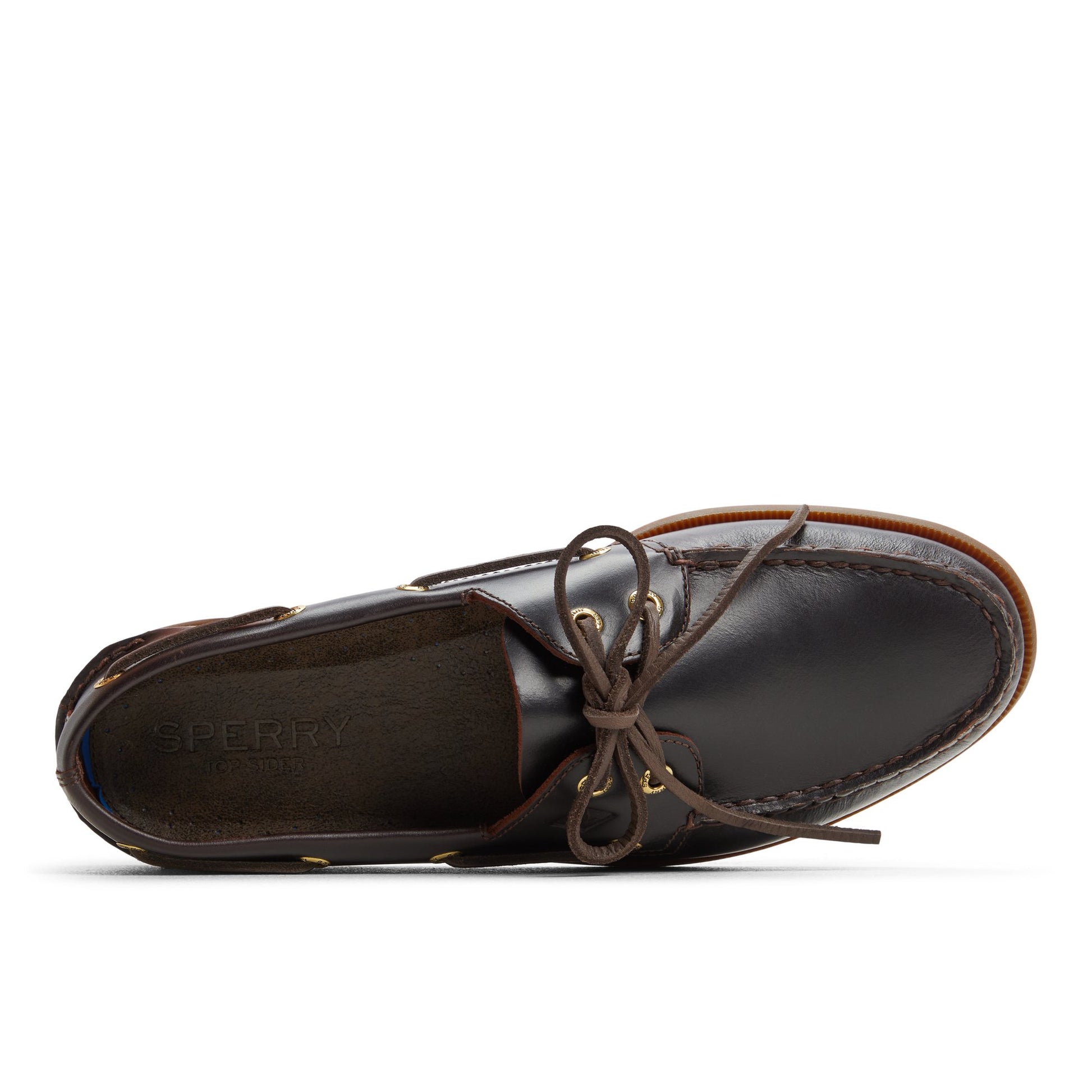 Top-down view of the Amaretto Authentic Original™ 2 Eye Boat Shoe Boat Shoes